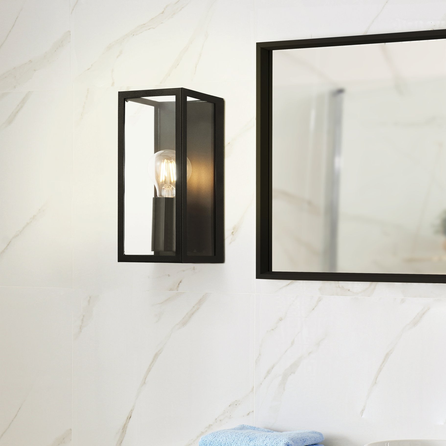 Aplica AMEZOLA Black IP44 EGLO 11CM