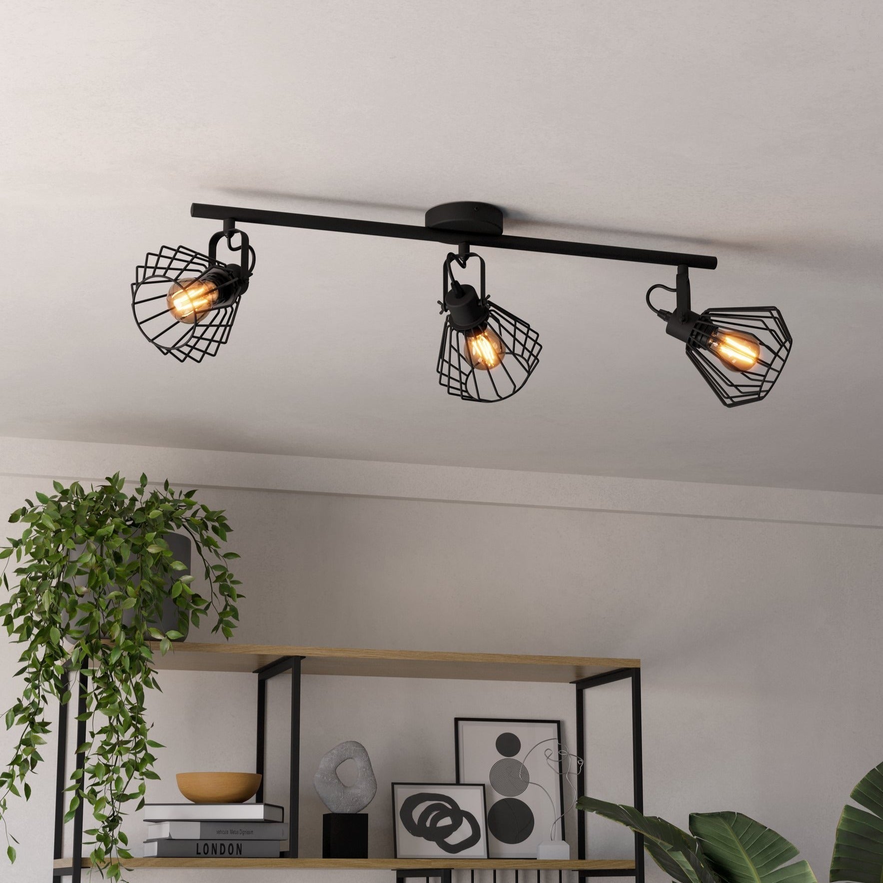 Lustra Vintage Cu 3 Spoturi Reglabile TABILLANO 78CM