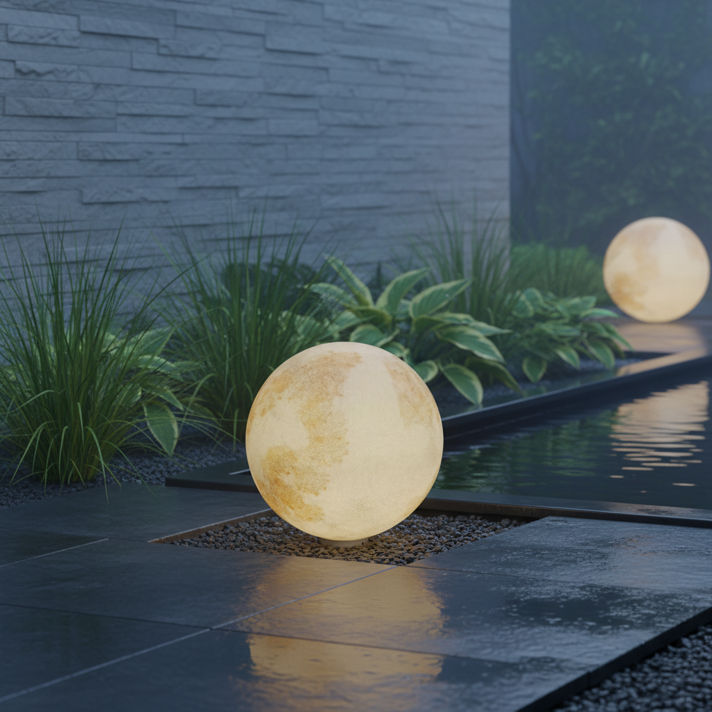 Felinar Glob MOONGLOW 40cm, 3 Lumini, Premium
