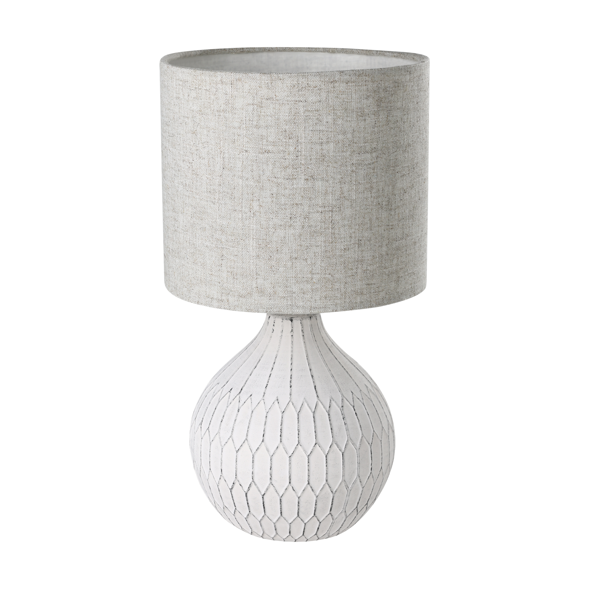 Veioza BELLARIVA 3 White & Brown 36CM Eglo