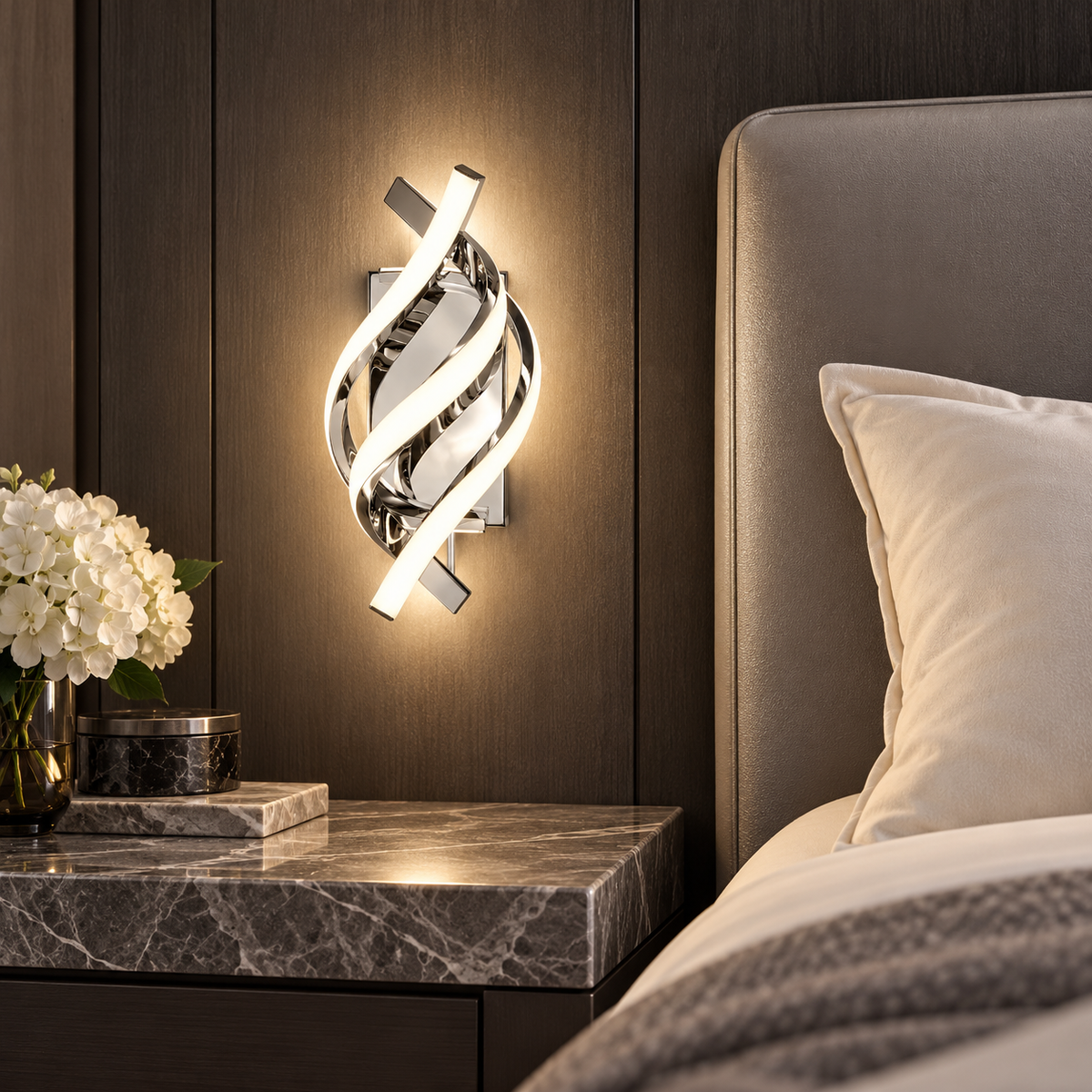 Aplica LED MARY CHROME Gloss Echivalent 100W