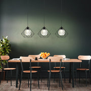 Lustra Suspendata VERNHAM Black Eglo