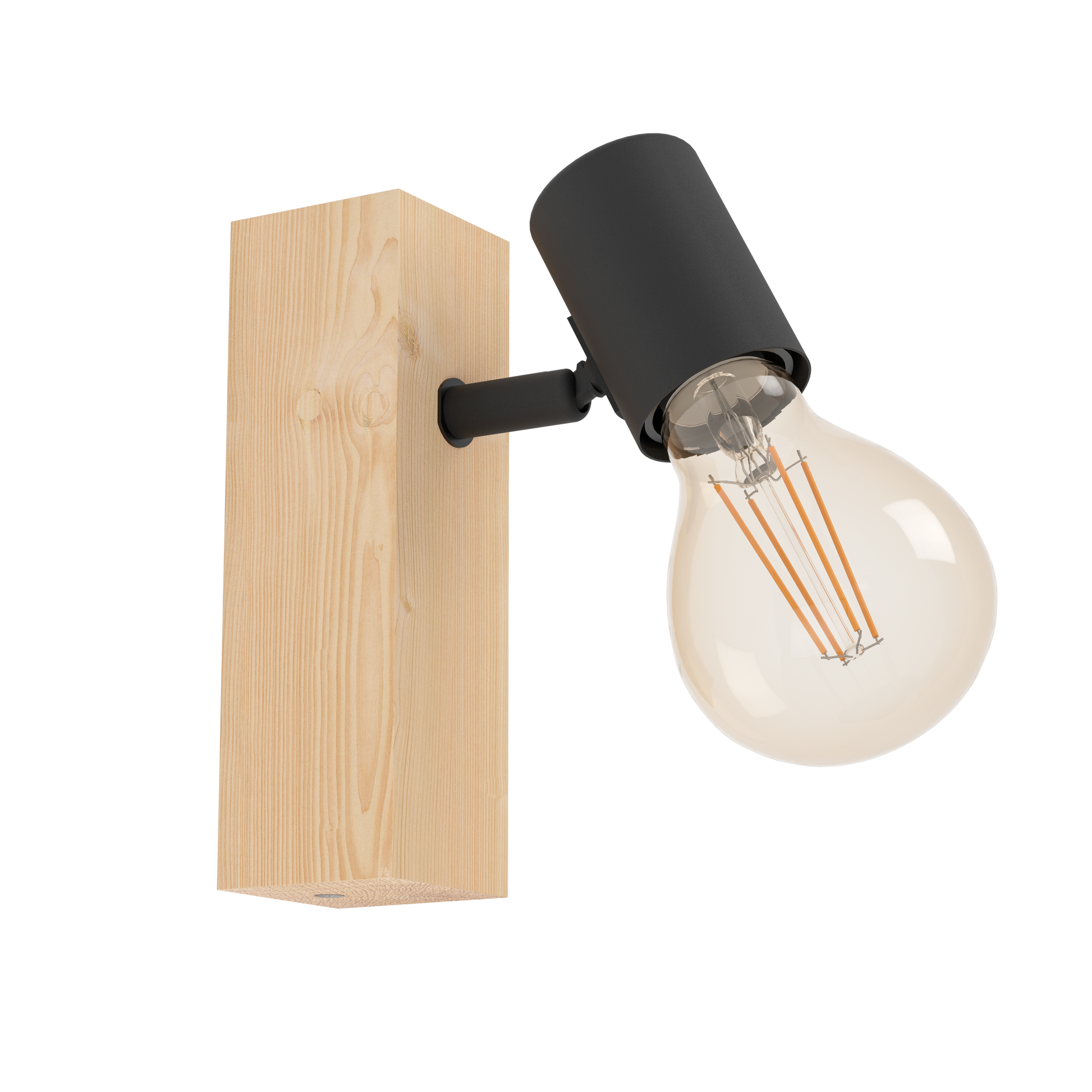 Aplica TOWNSHEND 3 Black & Brown Eglo