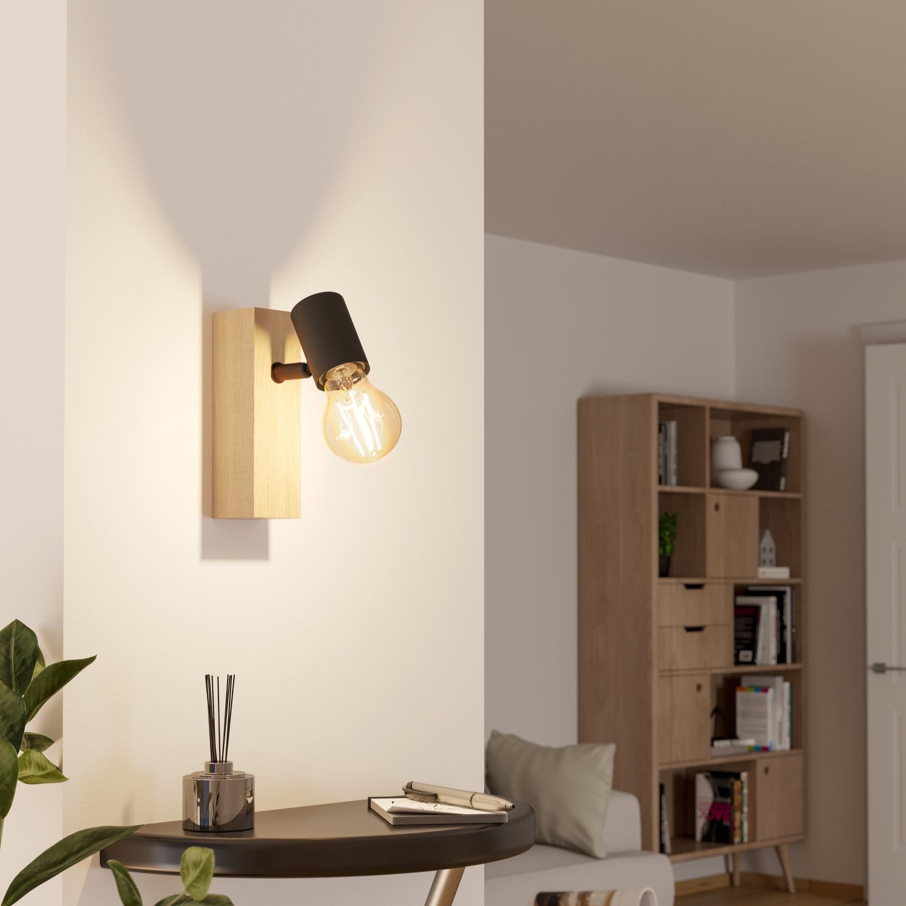 Aplica TOWNSHEND 3 Black & Brown Eglo