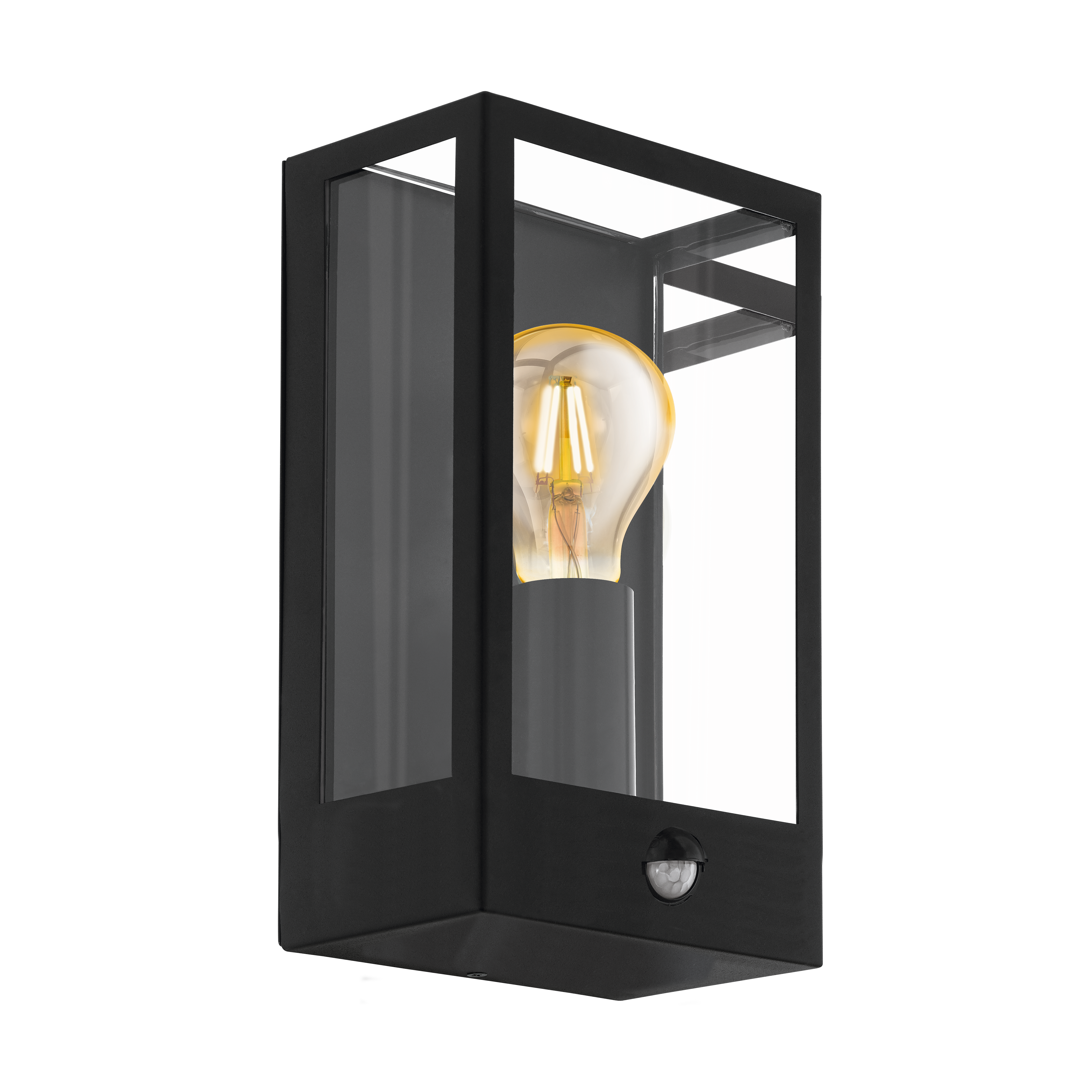 Aplica Exterior cu Senzor Alamonte Black IP44 Eglo 1xE27