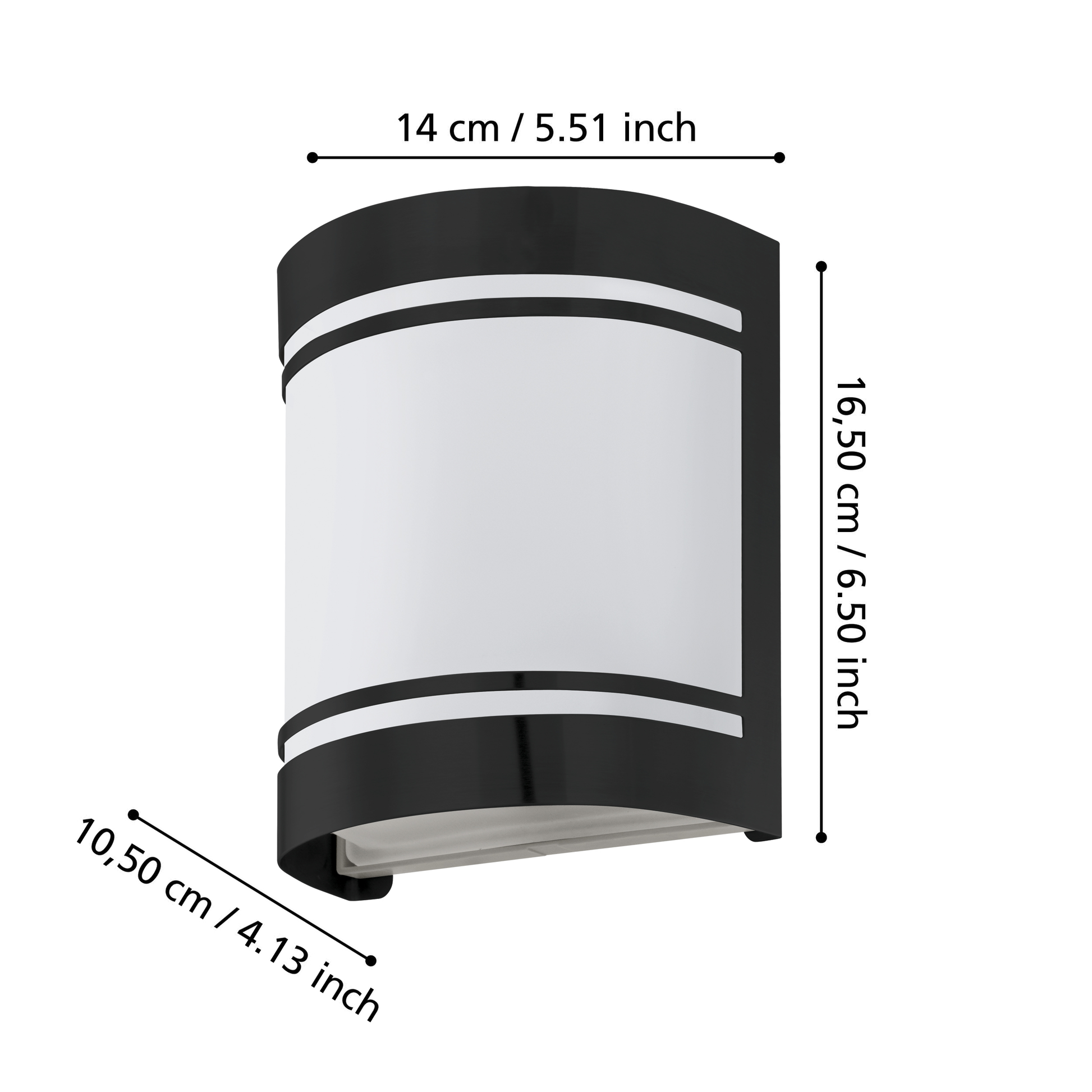 Aplica Exterior CERNO Black & White 16.5CM Eglo Wall Light Fixtures