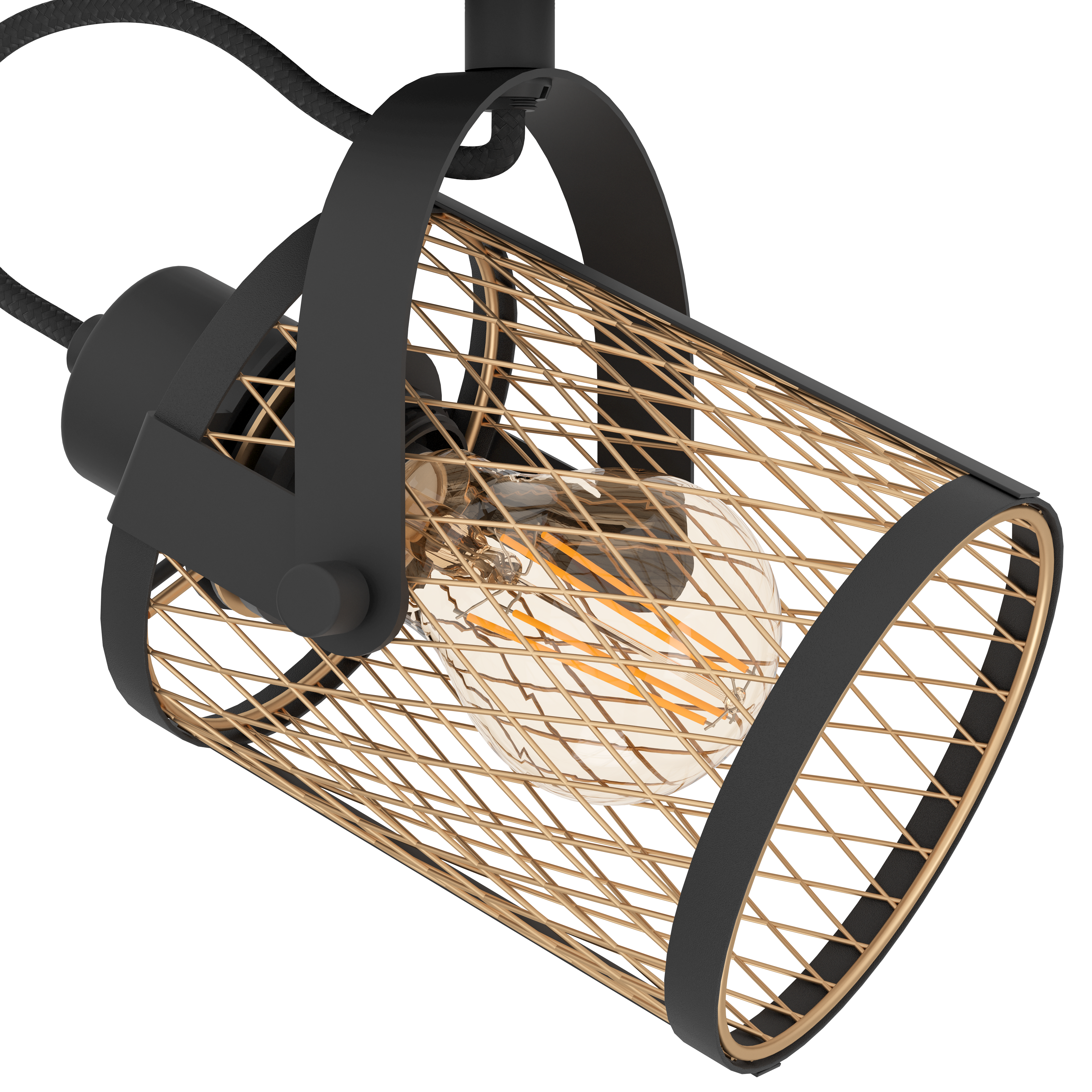 Lustra cu 2 Spoturi Reglabile DELLOW Black Eglo