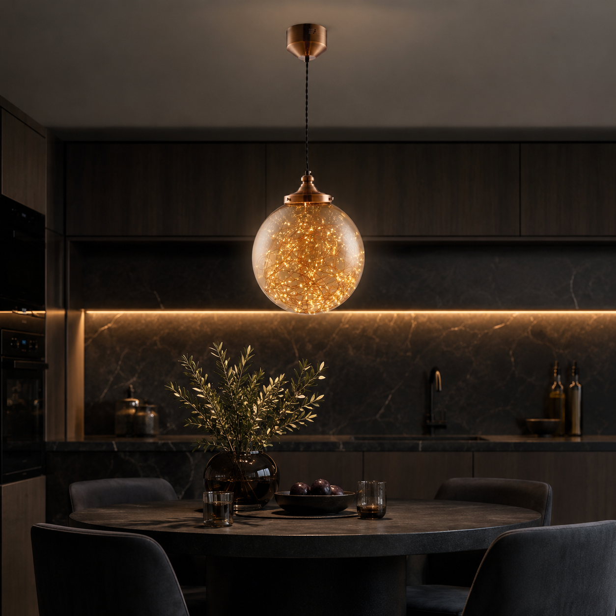 Pendul LED Unique AMBRA Echivalent 60W
