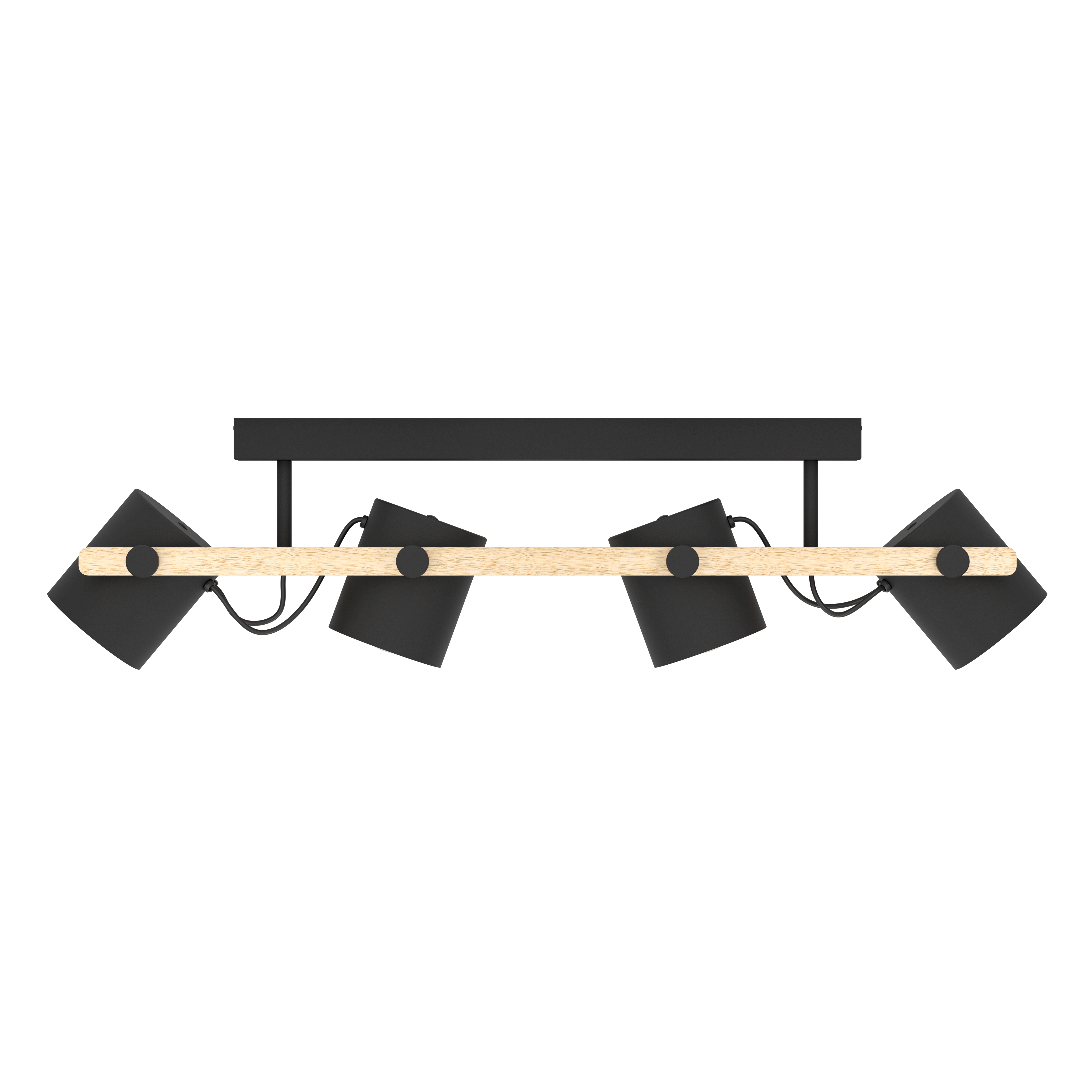 Lustra HORNWOOD Black & Brown 100CM