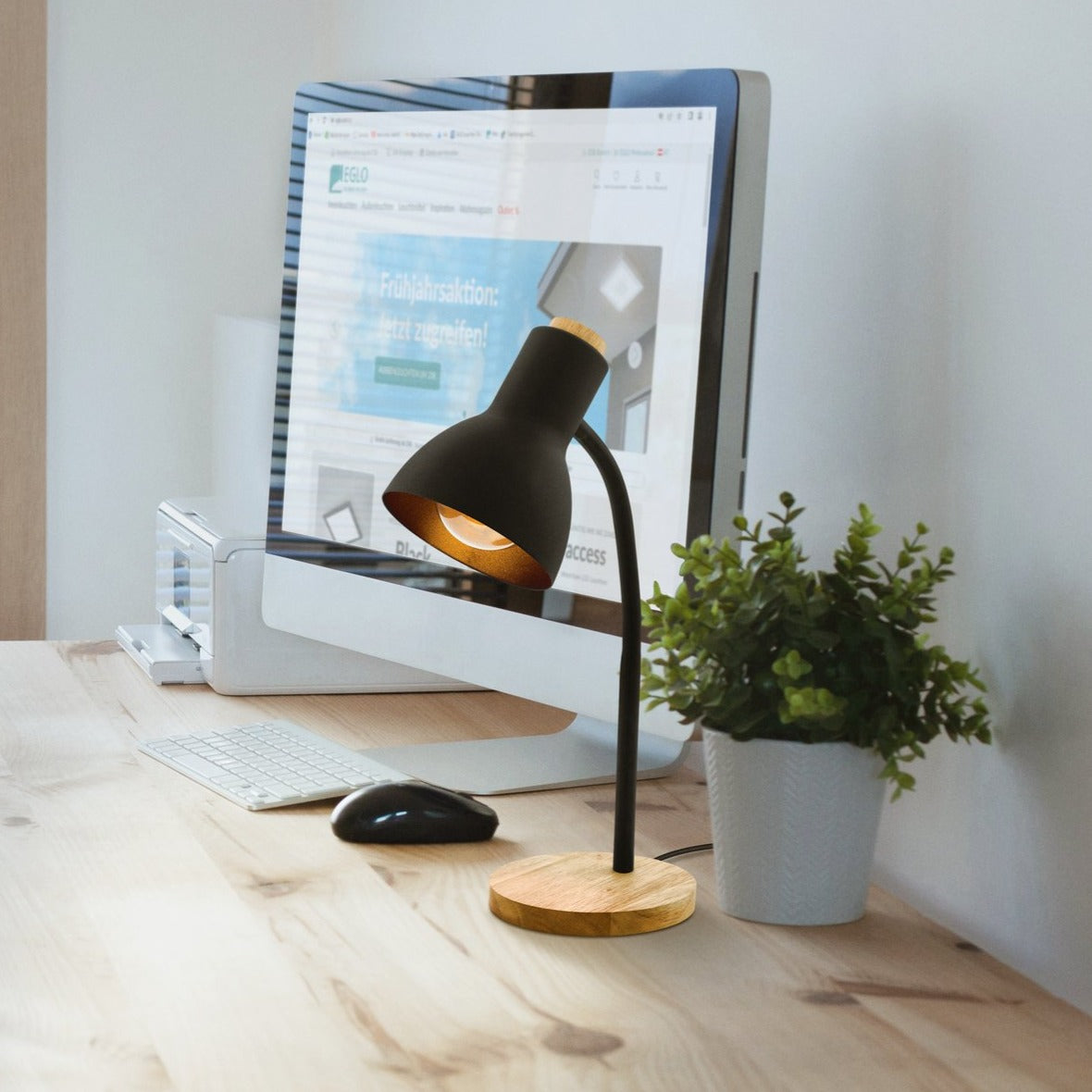 Veioza VERADAL Black & Brown 49CM Eglo