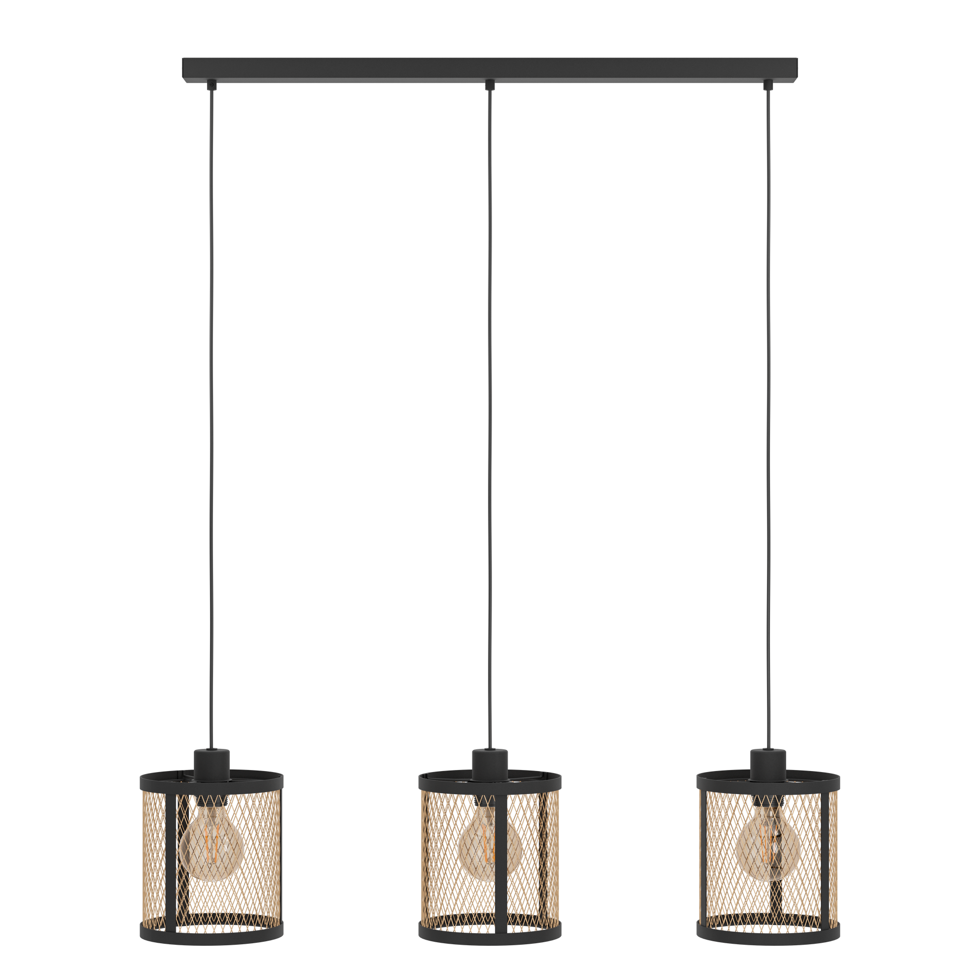 Lustra Suspendata DELLOW Black Eglo