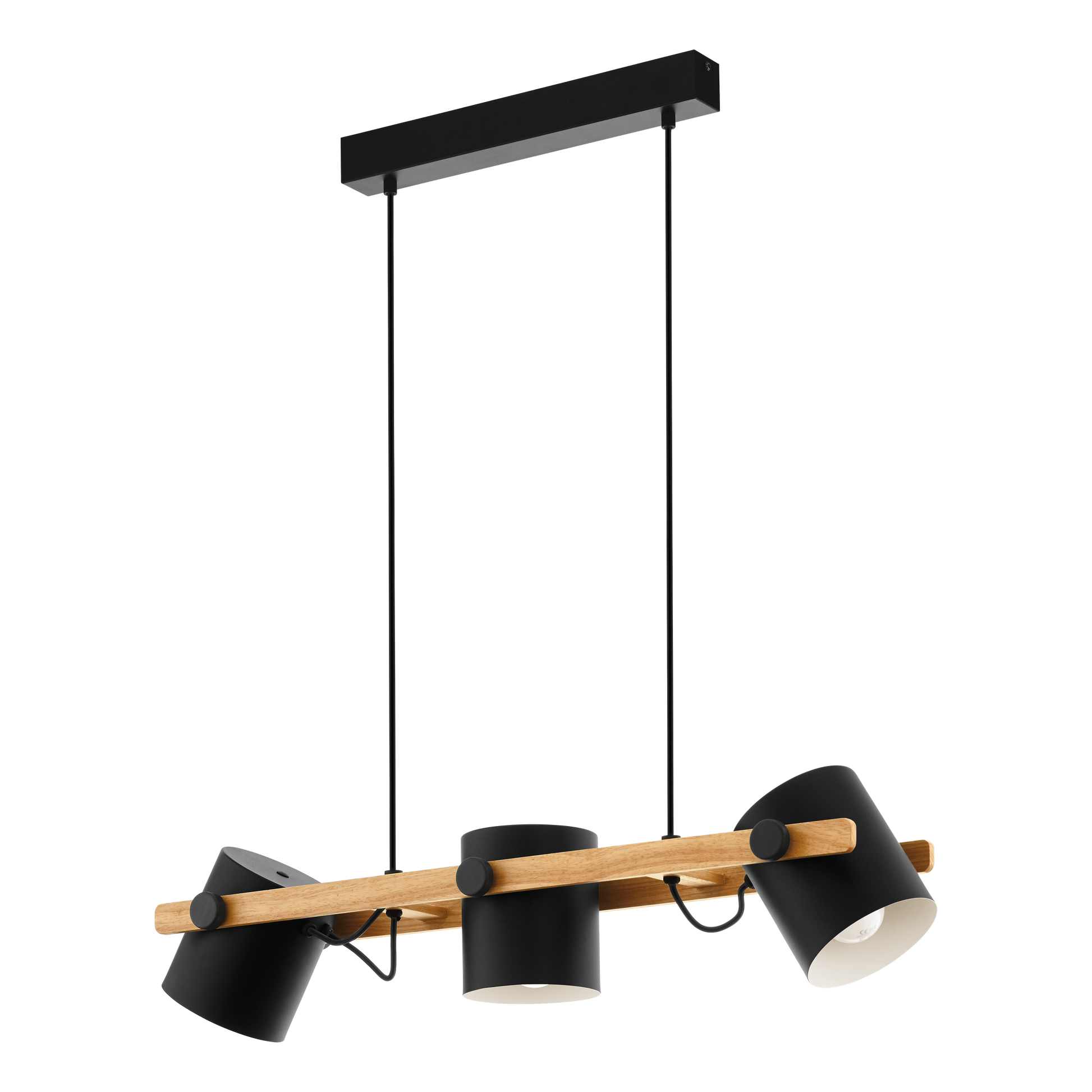 Lustra Suspendata HORNWOOD Black 110CM