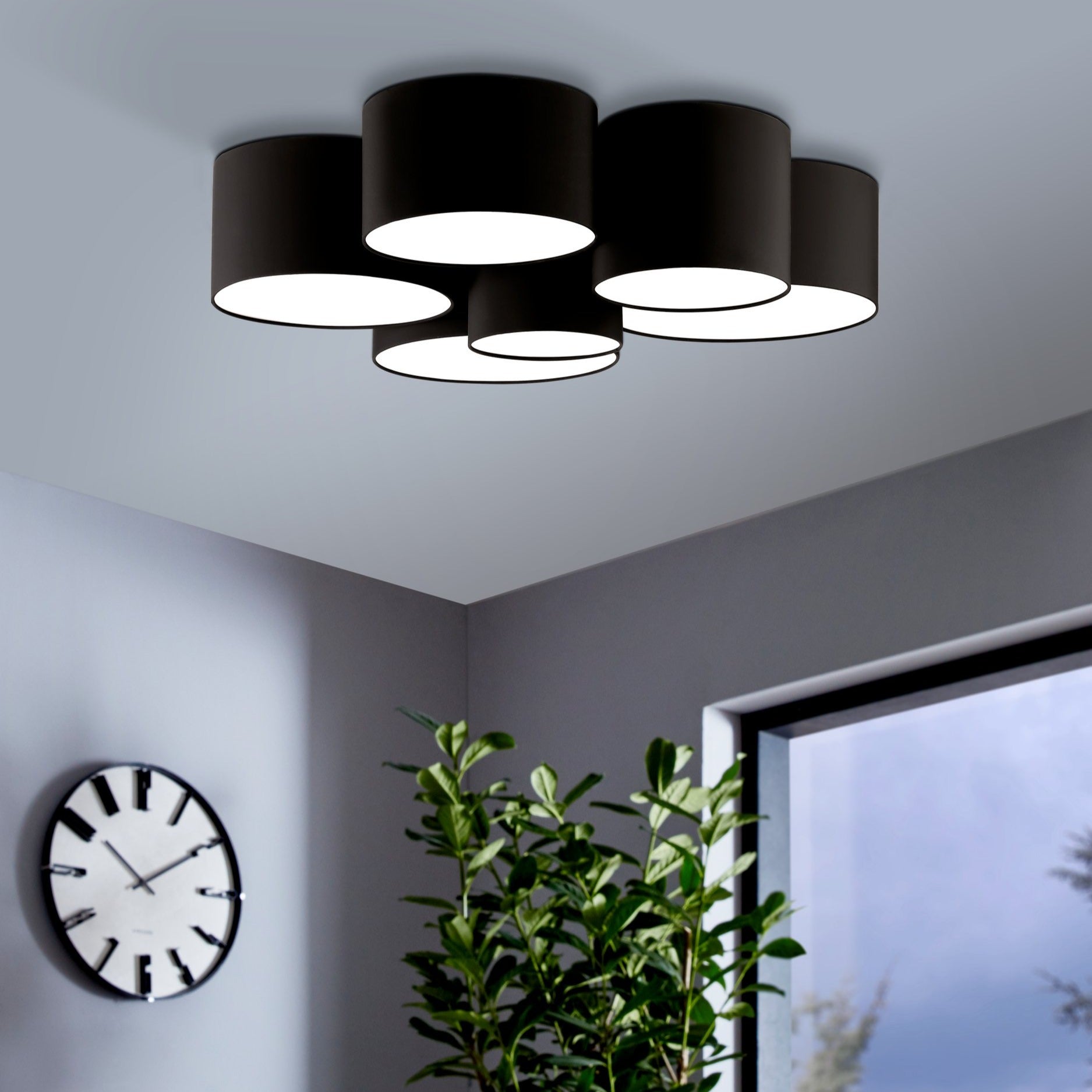 Lustra PASTORE 2 Black 99CM Eglo