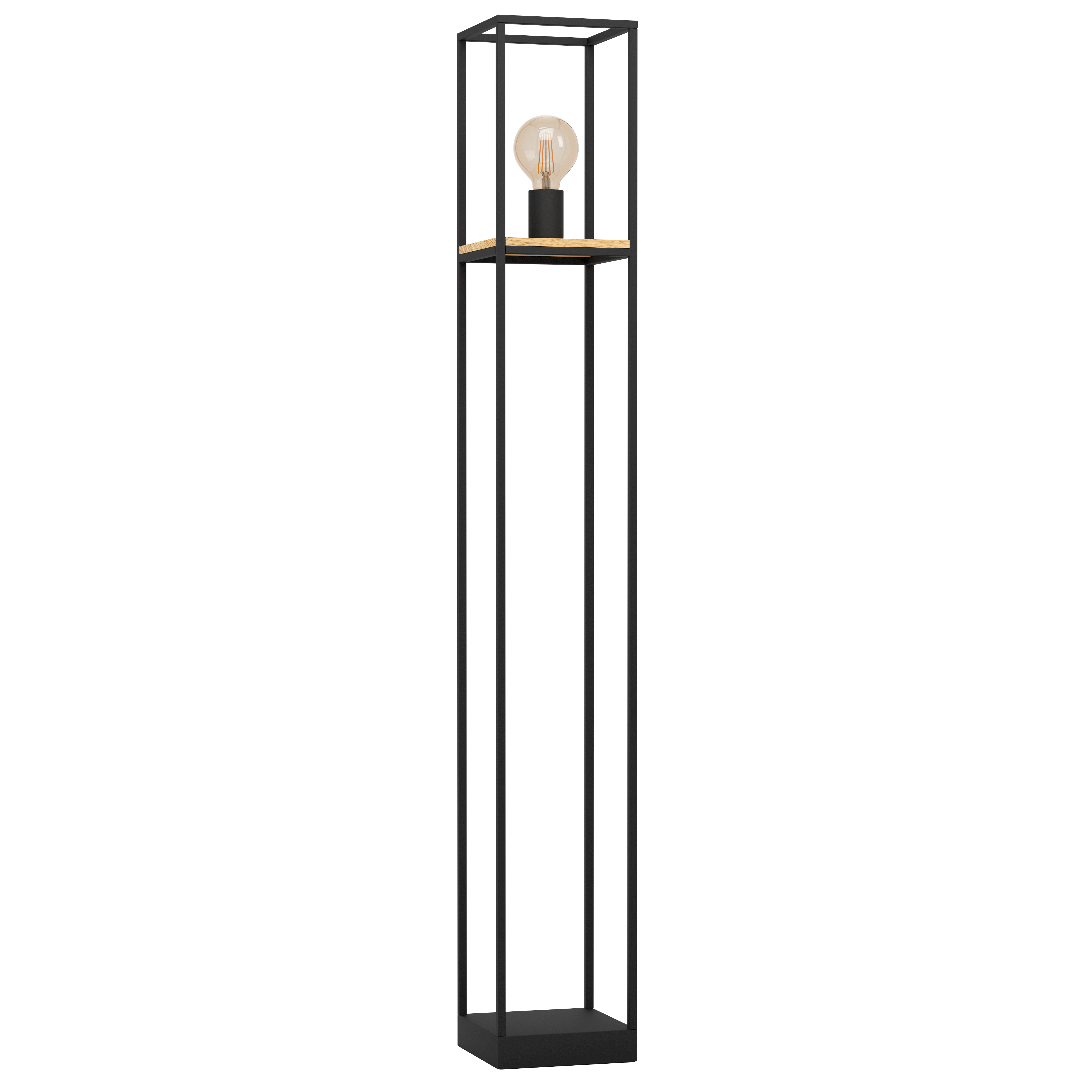 Lampadar LIBERTAD Black & Brown 128.5CM Eglo