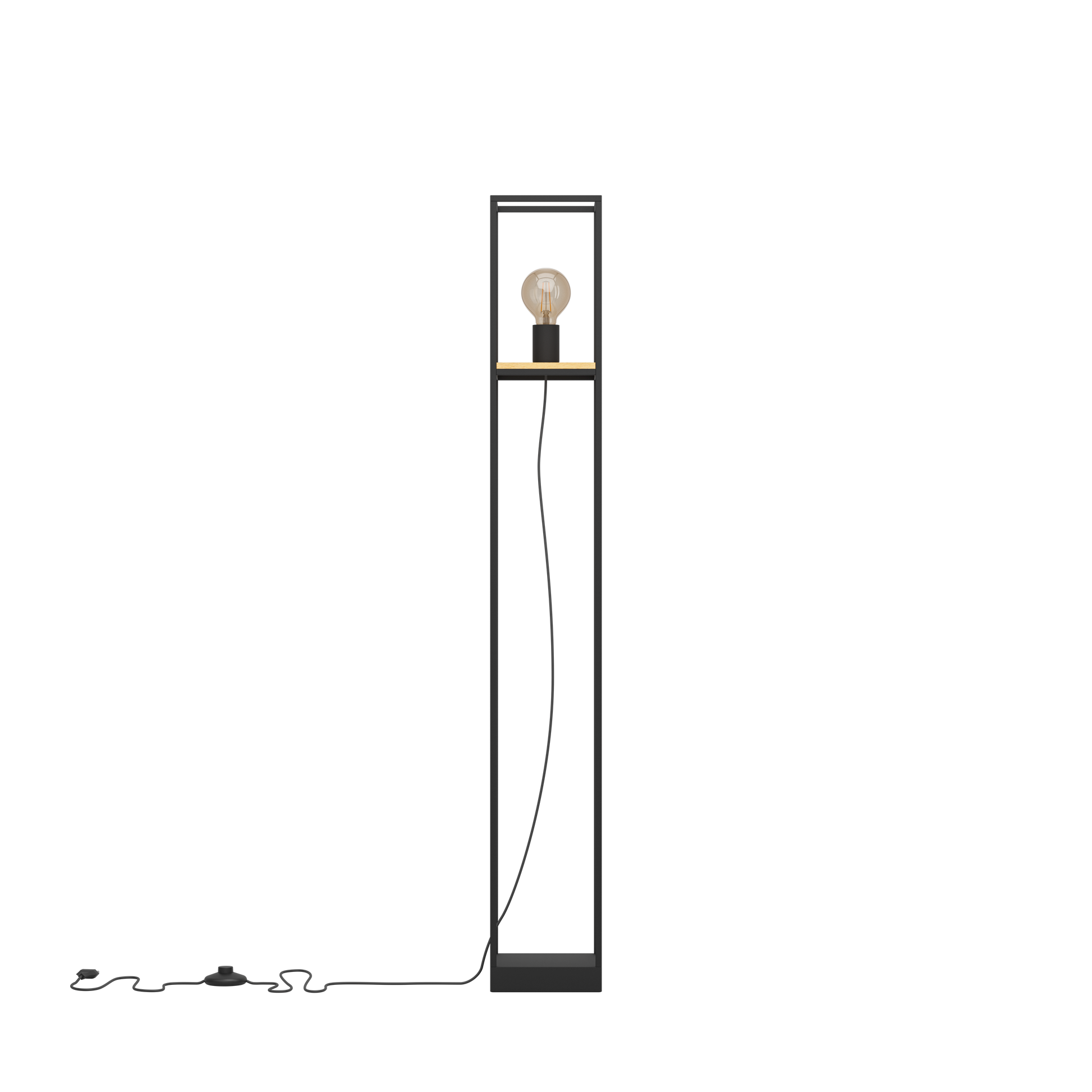 Lampadar LIBERTAD Black & Brown 128.5CM Eglo