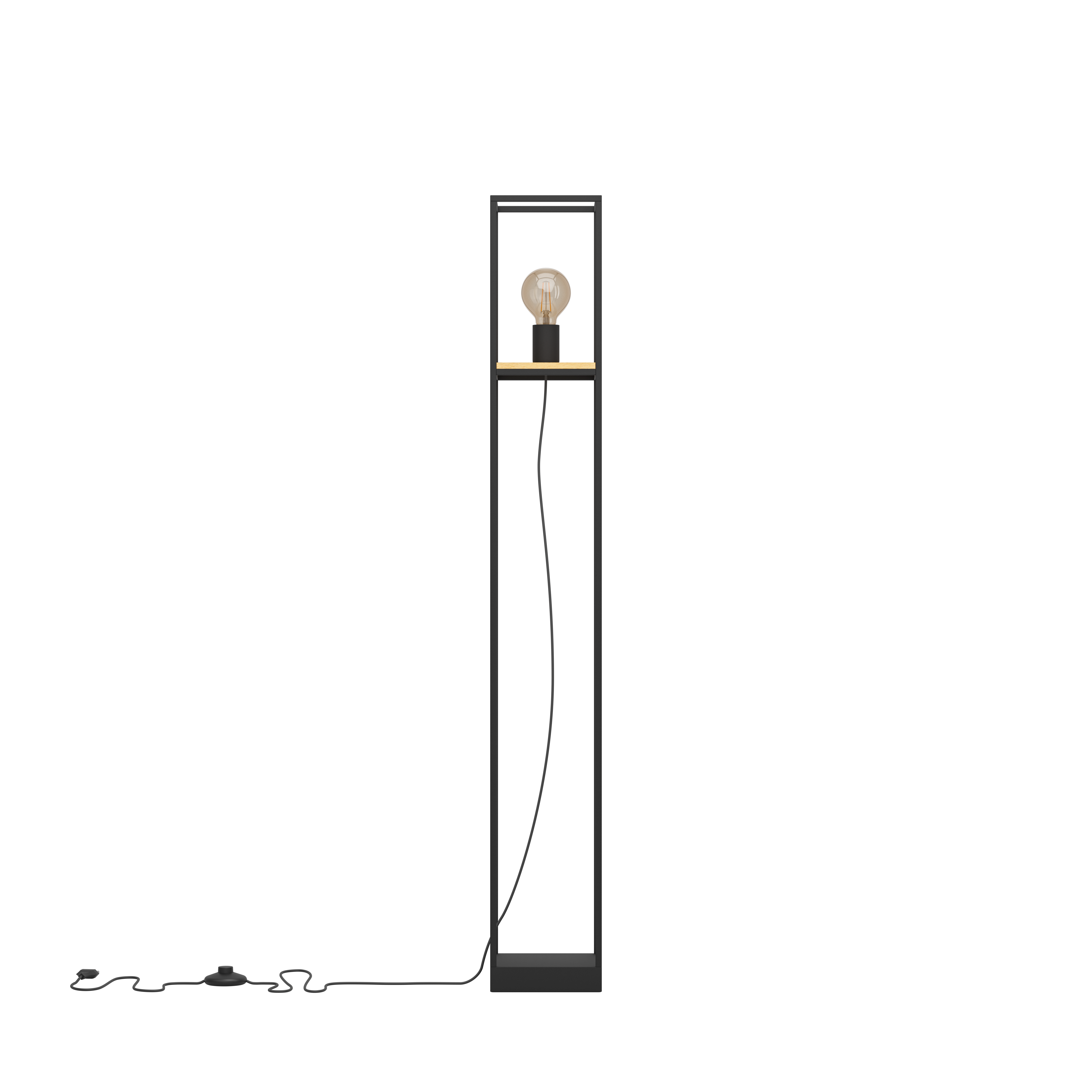 Lampadar LIBERTAD Black & Brown 128.5CM Eglo