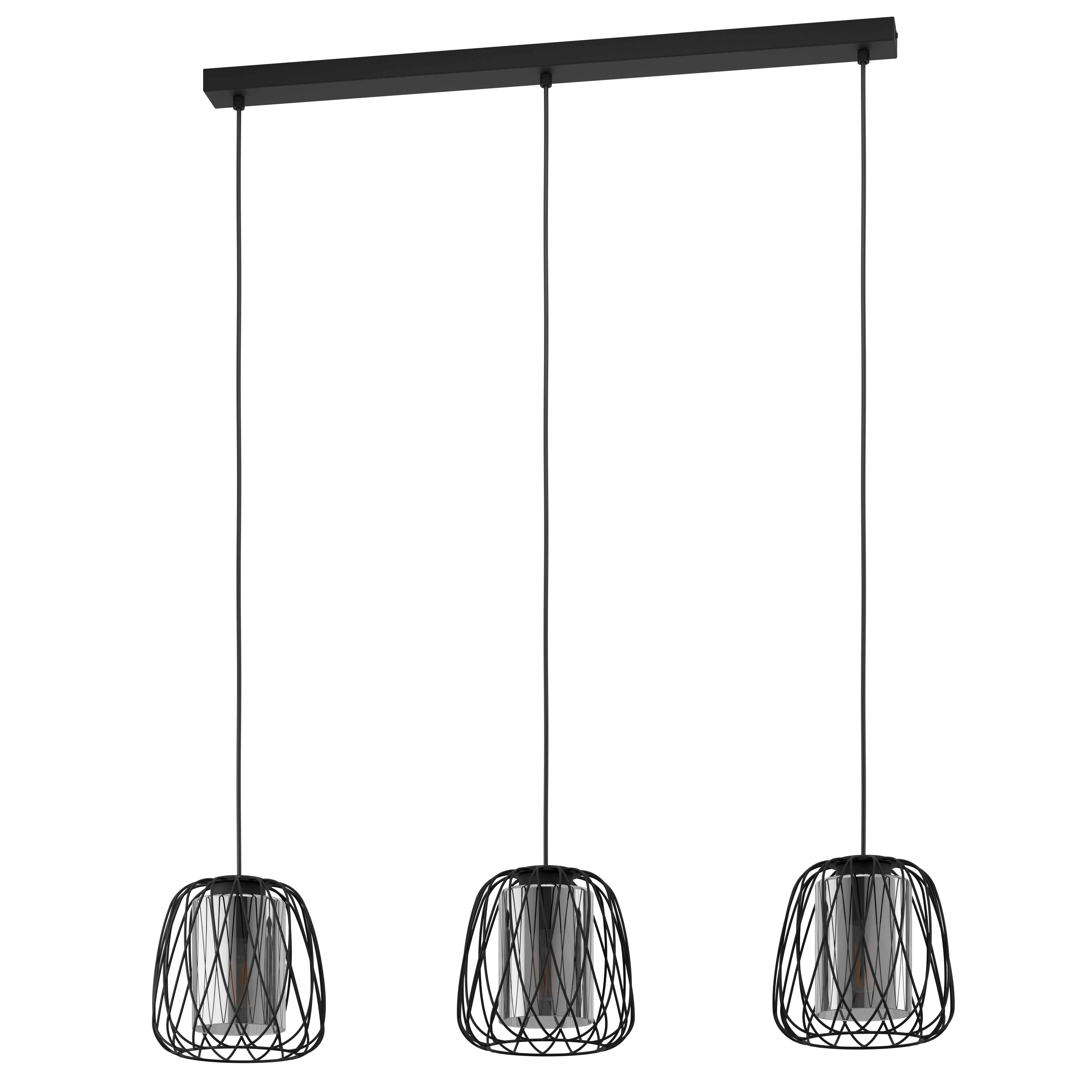 Lustra Suspendata FLORESTA Black 110CM NEAGRA / ABAJUR / 110CM Chandeliers