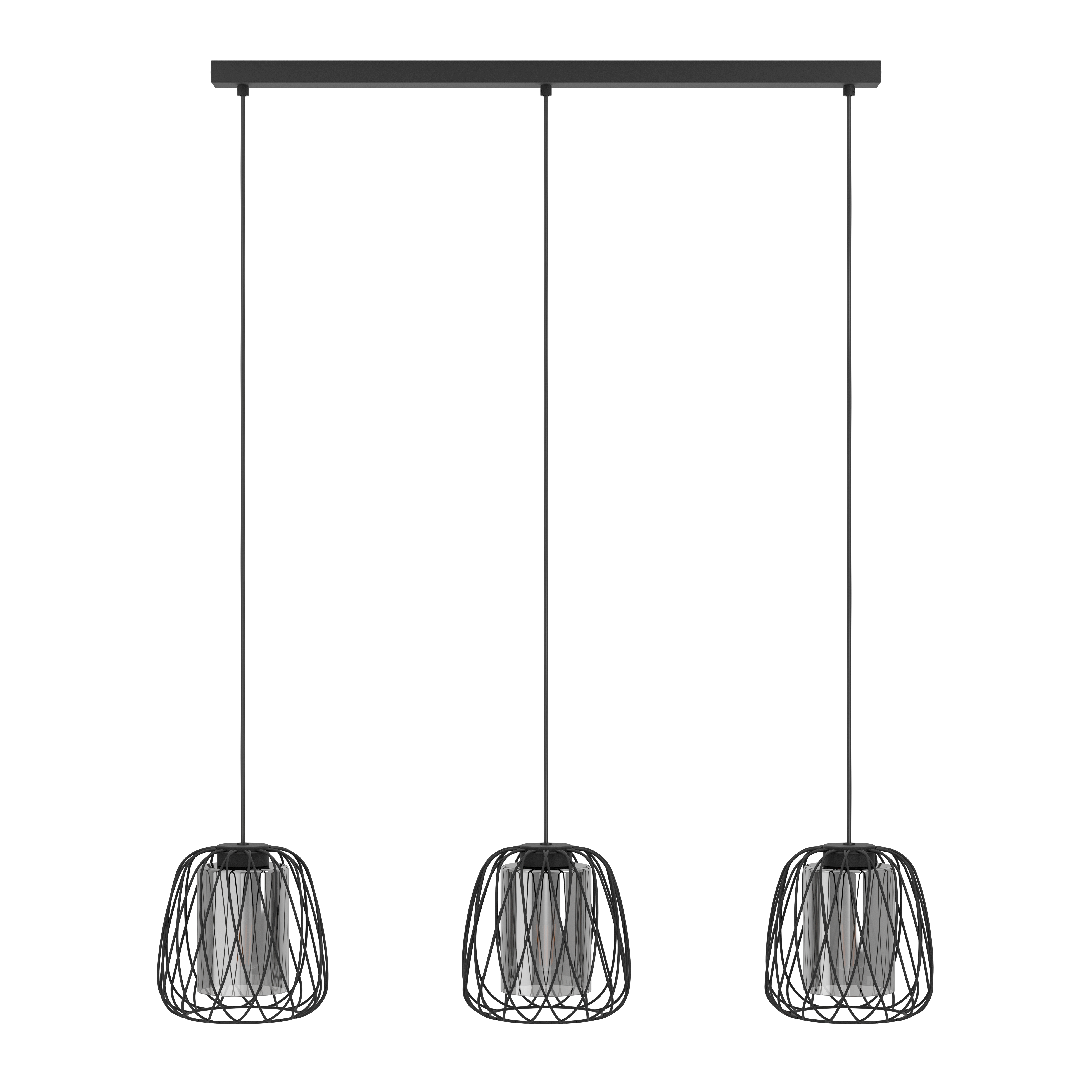 Lustra Suspendata FLORESTA Black 110CM NEAGRA / ABAJUR / 110CM Chandeliers