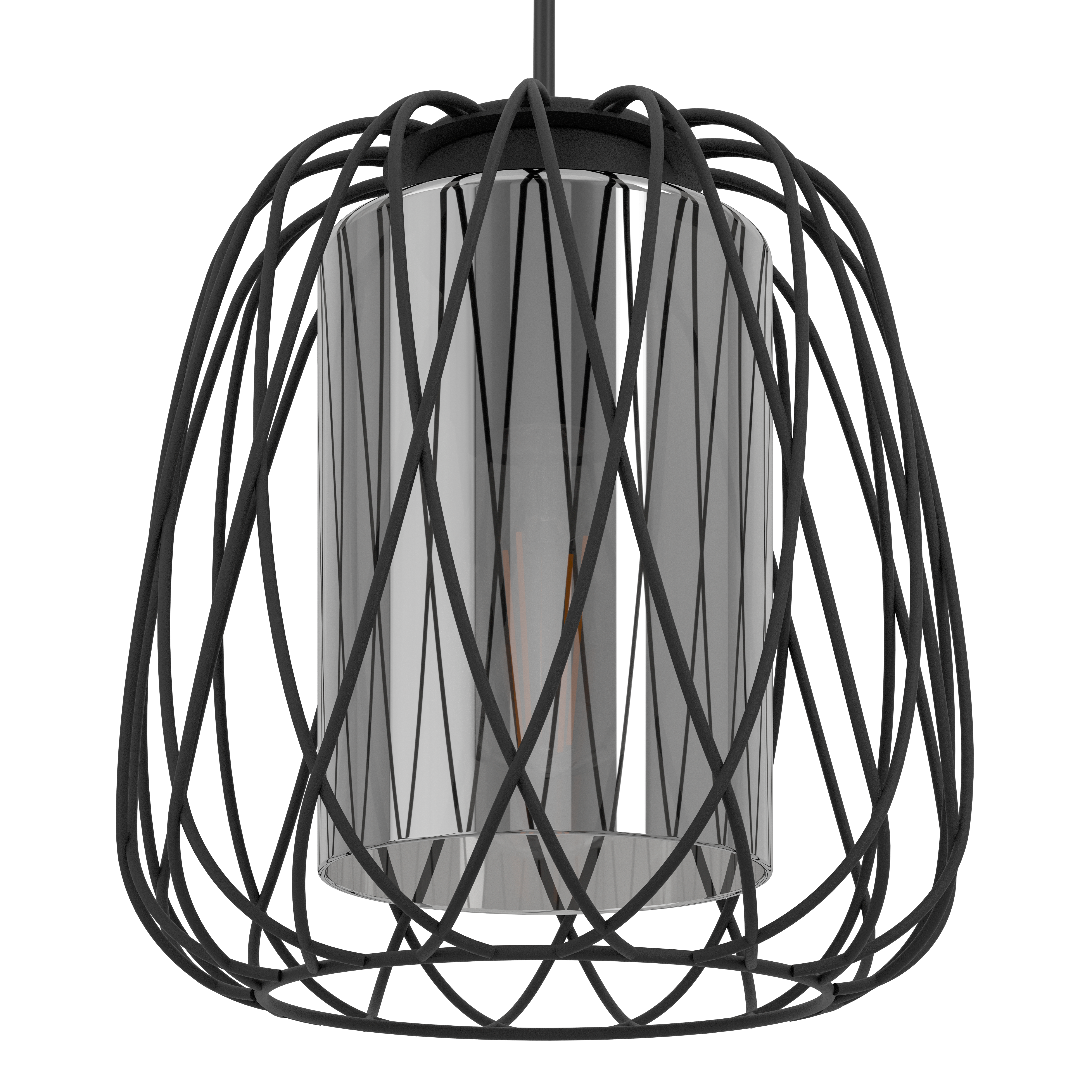 Lustra Suspendata FLORESTA Black 110CM NEAGRA / ABAJUR / 110CM Chandeliers