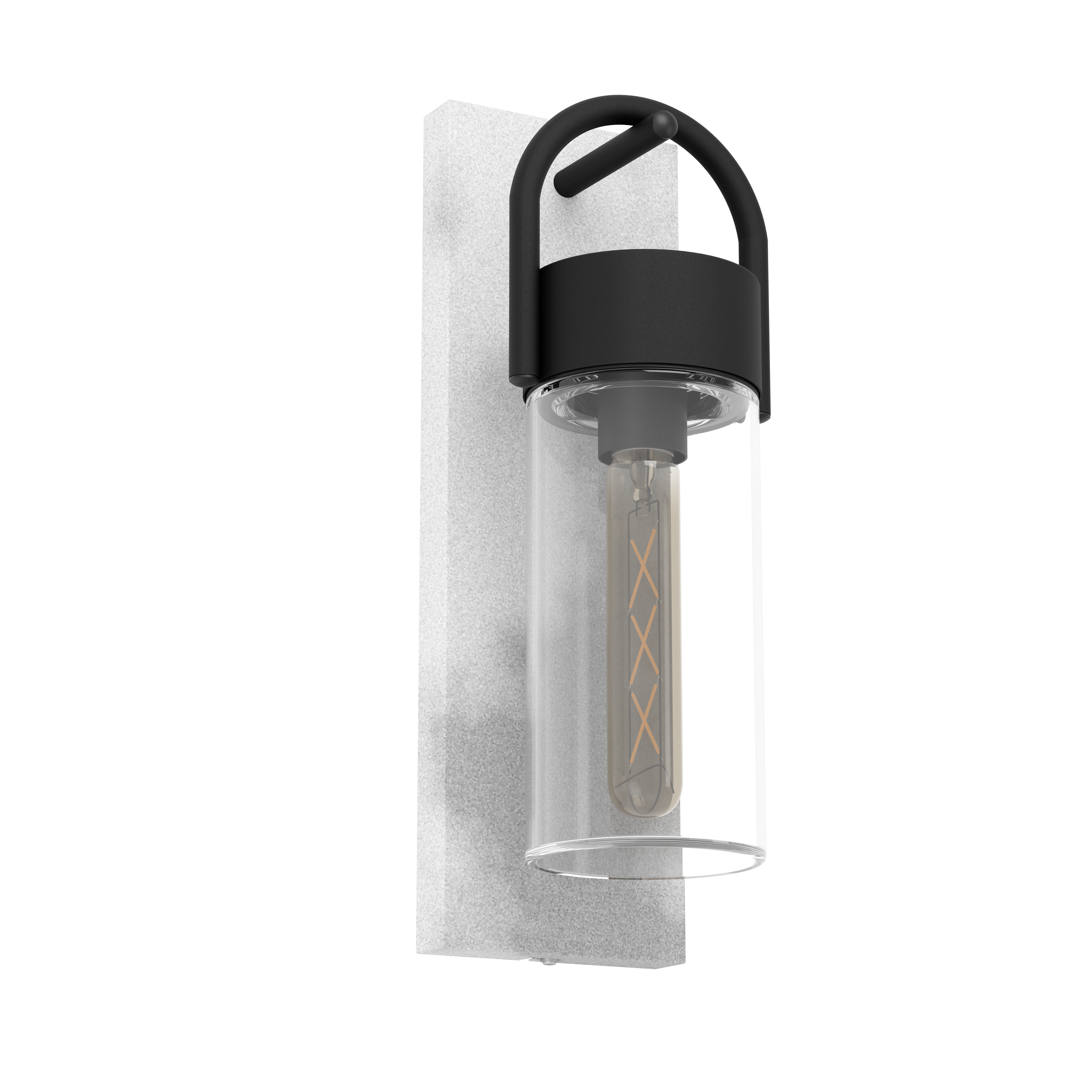 Aplica Exterior CARRARO Black & Grey 38CM Eglo