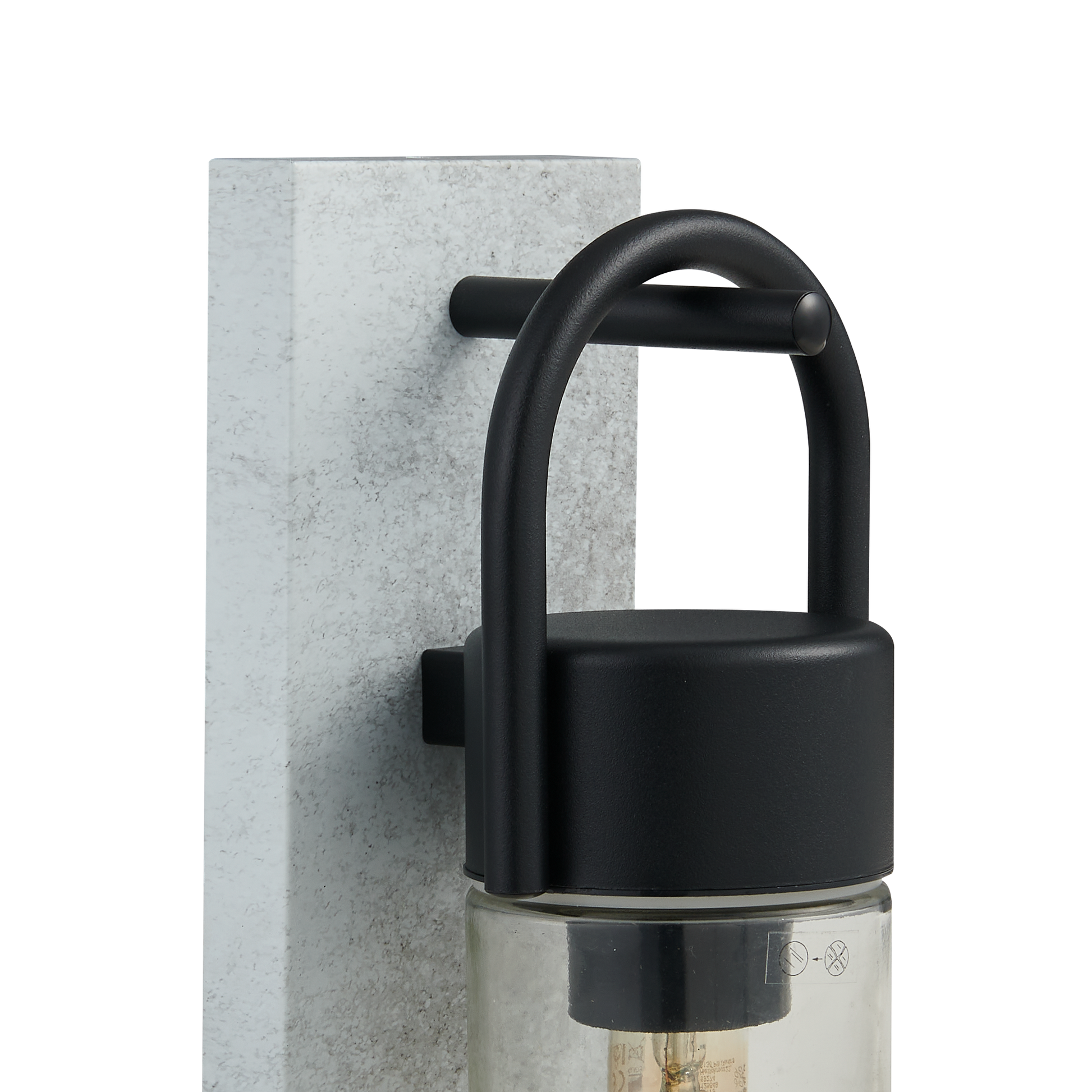 Aplica Exterior CARRARO Black & Grey 38CM Eglo