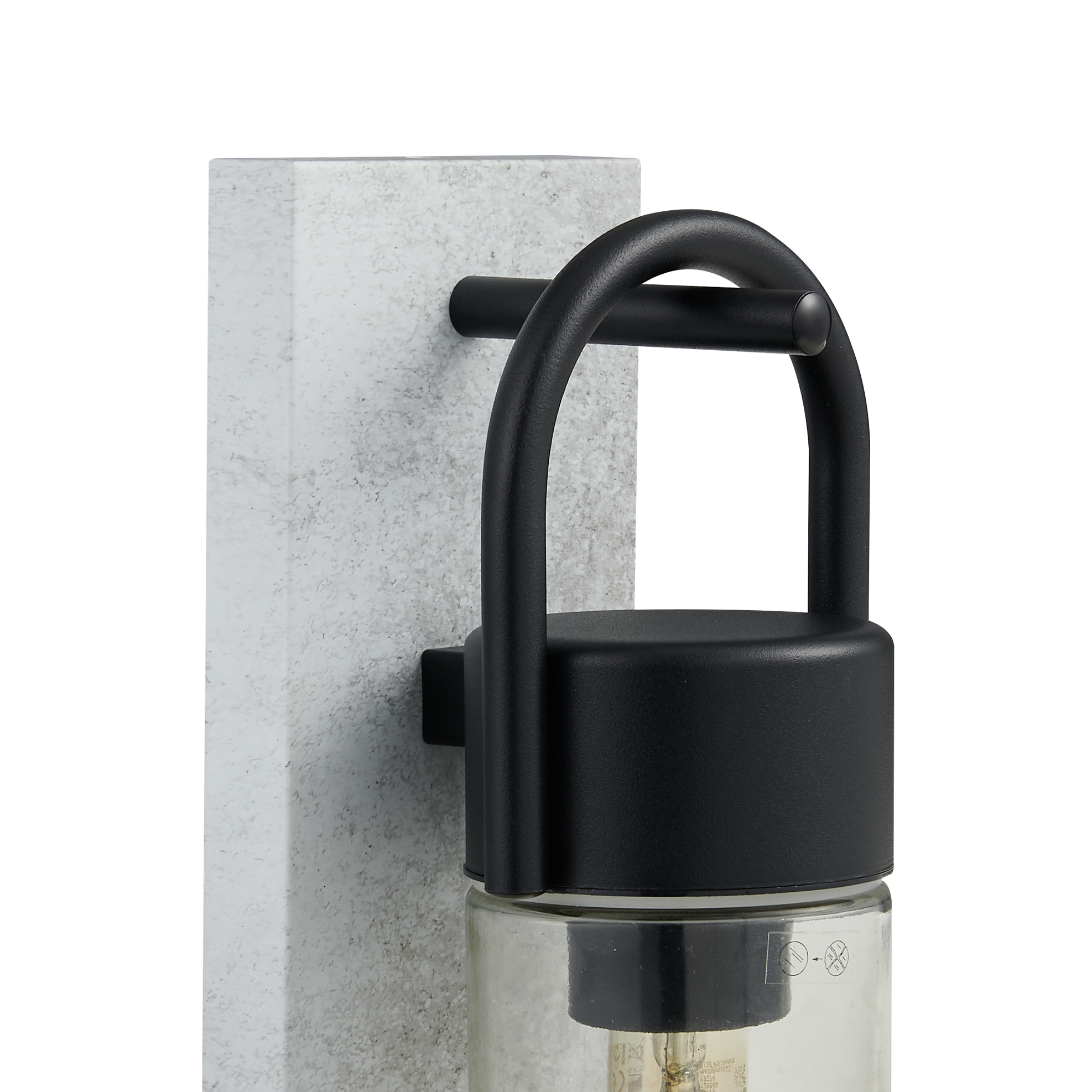 Aplica Exterior CARRARO Black & Grey 38CM Eglo