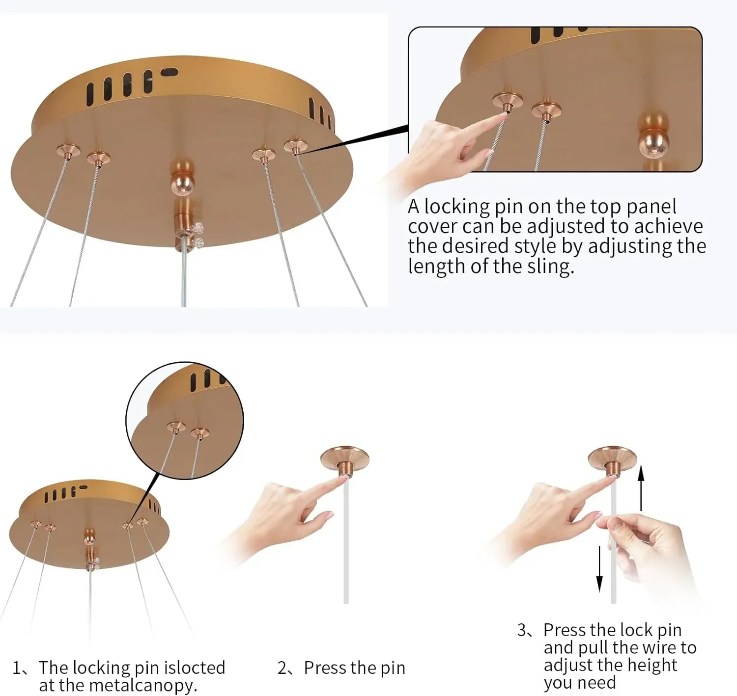 Lustra LED WONDERLAND Gold 2 Segmente Echivalent 400W