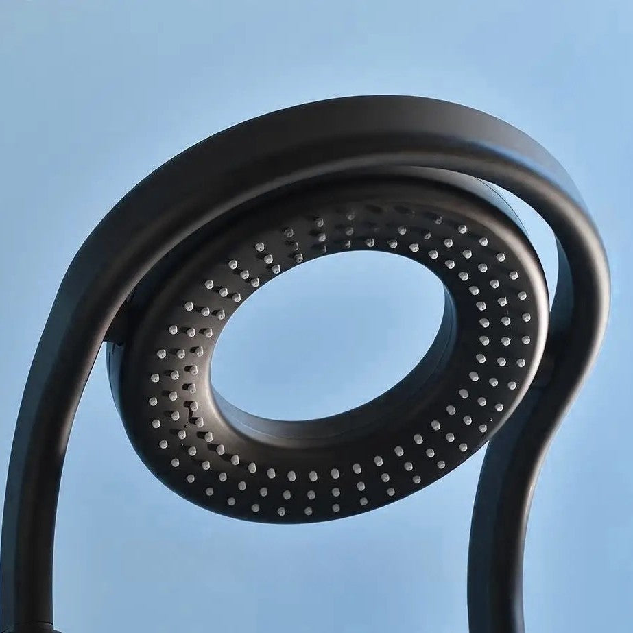 Panou de Dus Premium Black LunarFlow - LED, Masaj, 146CM