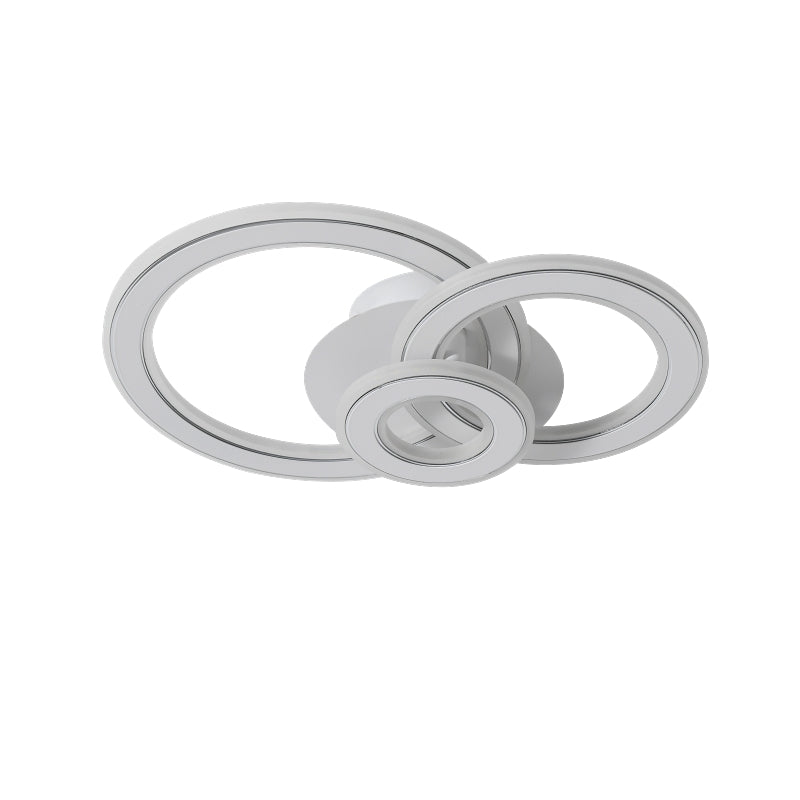 Lustra LED RINGS Alb 3 Functii Echivalent 300W