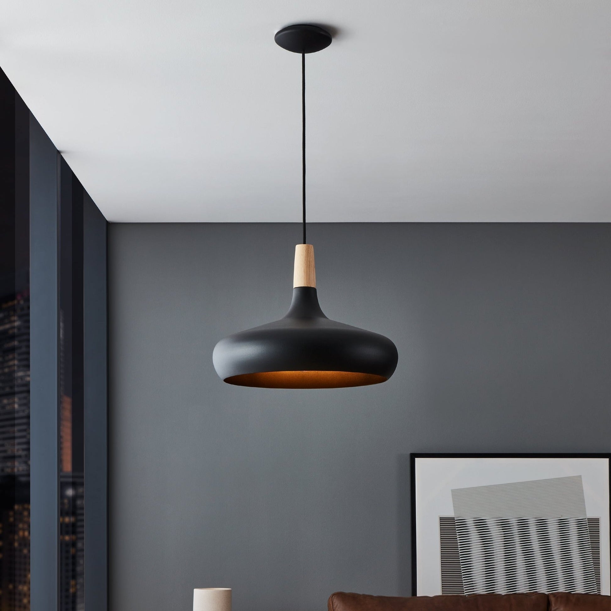 Pendul Vintage Mini SABINAR Black 110CM Eglo