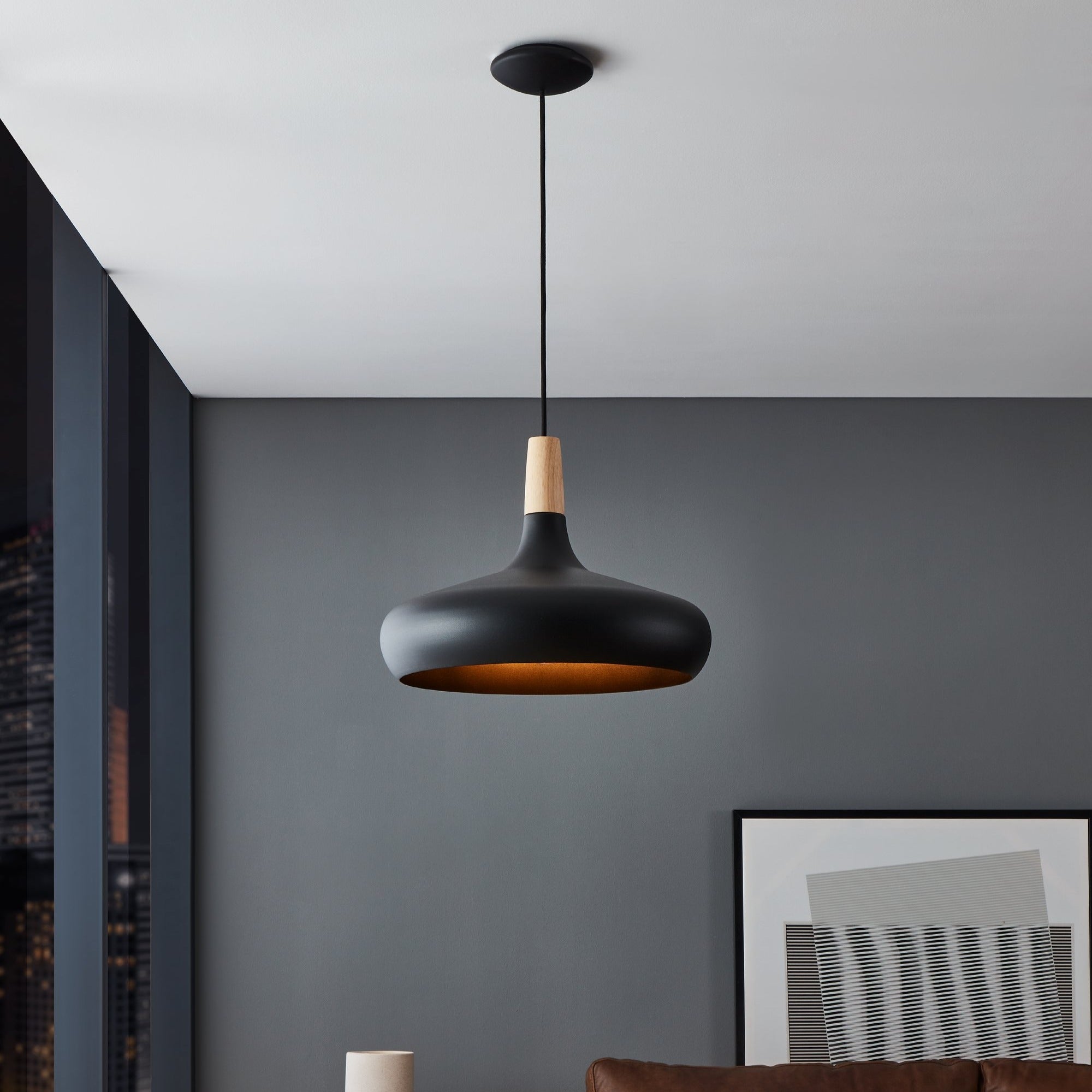 Pendul Vintage Mini SABINAR Black 110CM Eglo