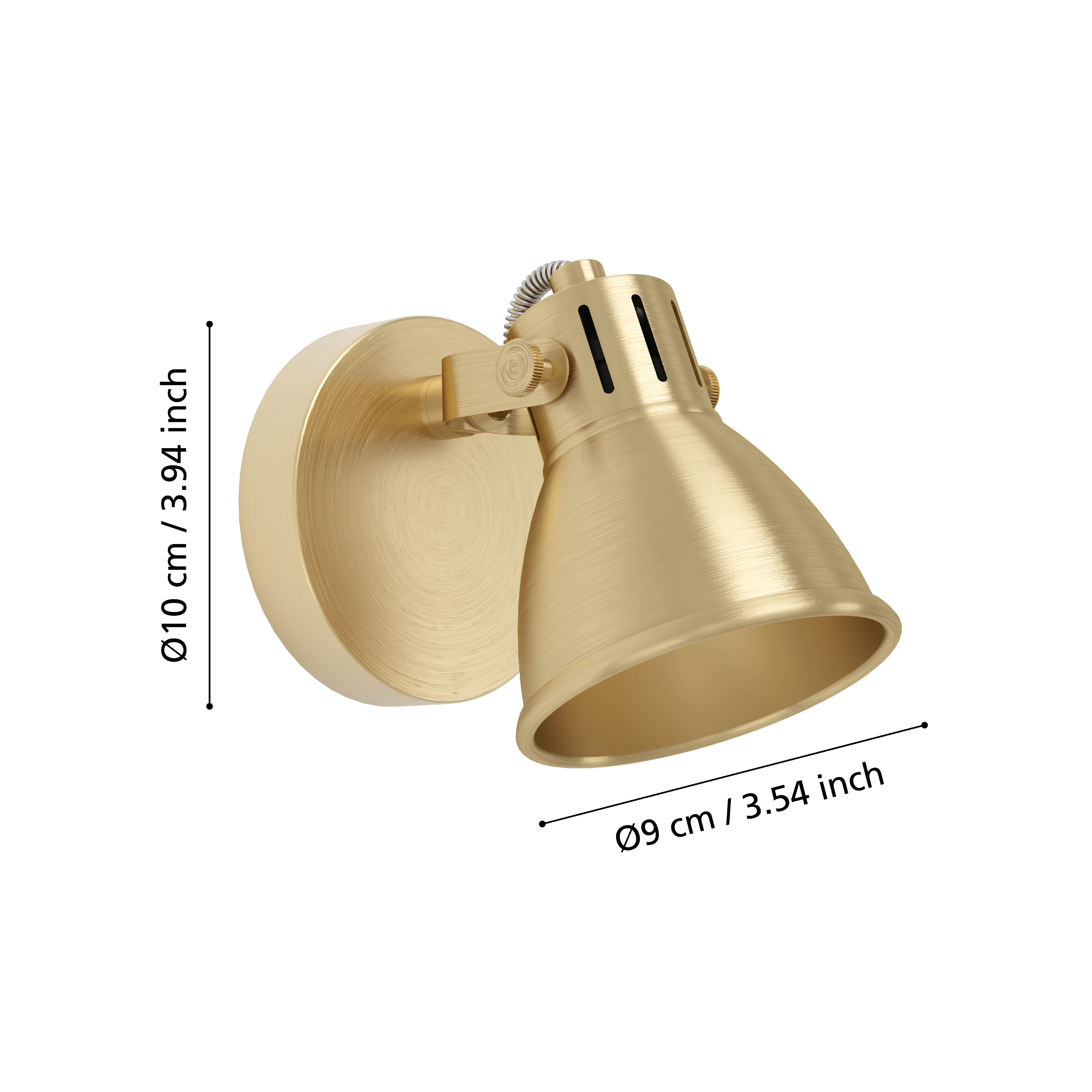 Aplica Seras Gold cu Spot Reglabil 1xGU10
