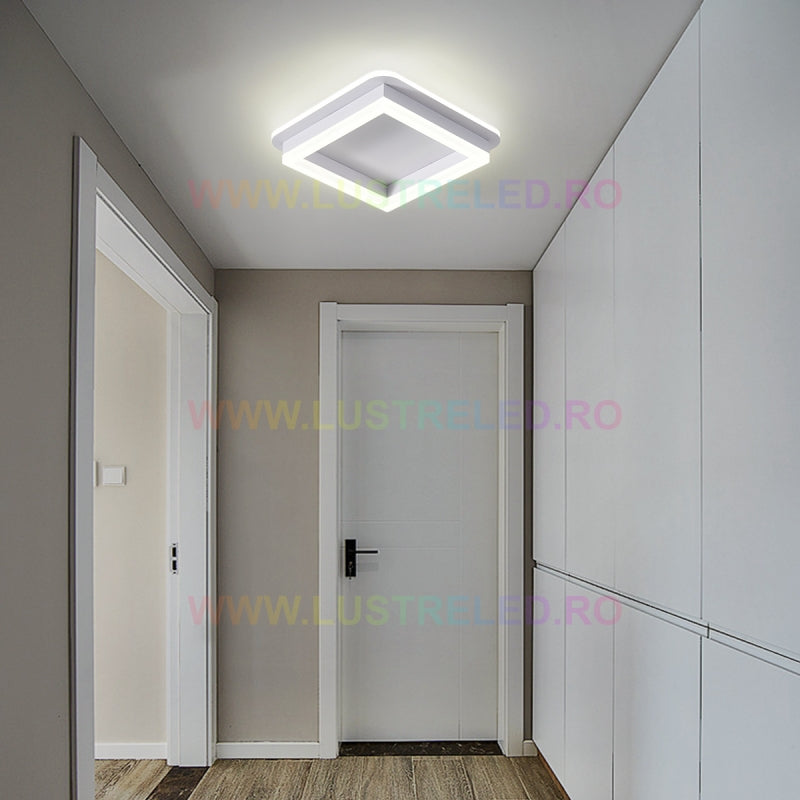 Lustra LED 64W QUADRATA Alba Echivalent 200W