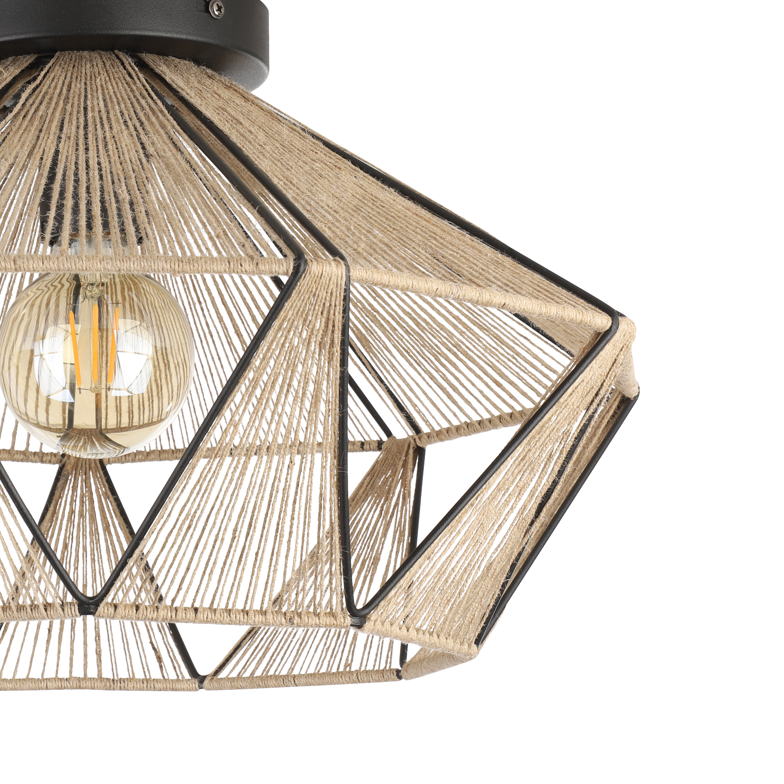 Lustra Vintage ADWICKLE Natural 44.5CM VINTAGE SI RETRO DESIGN / 44.5CM Chandeliers