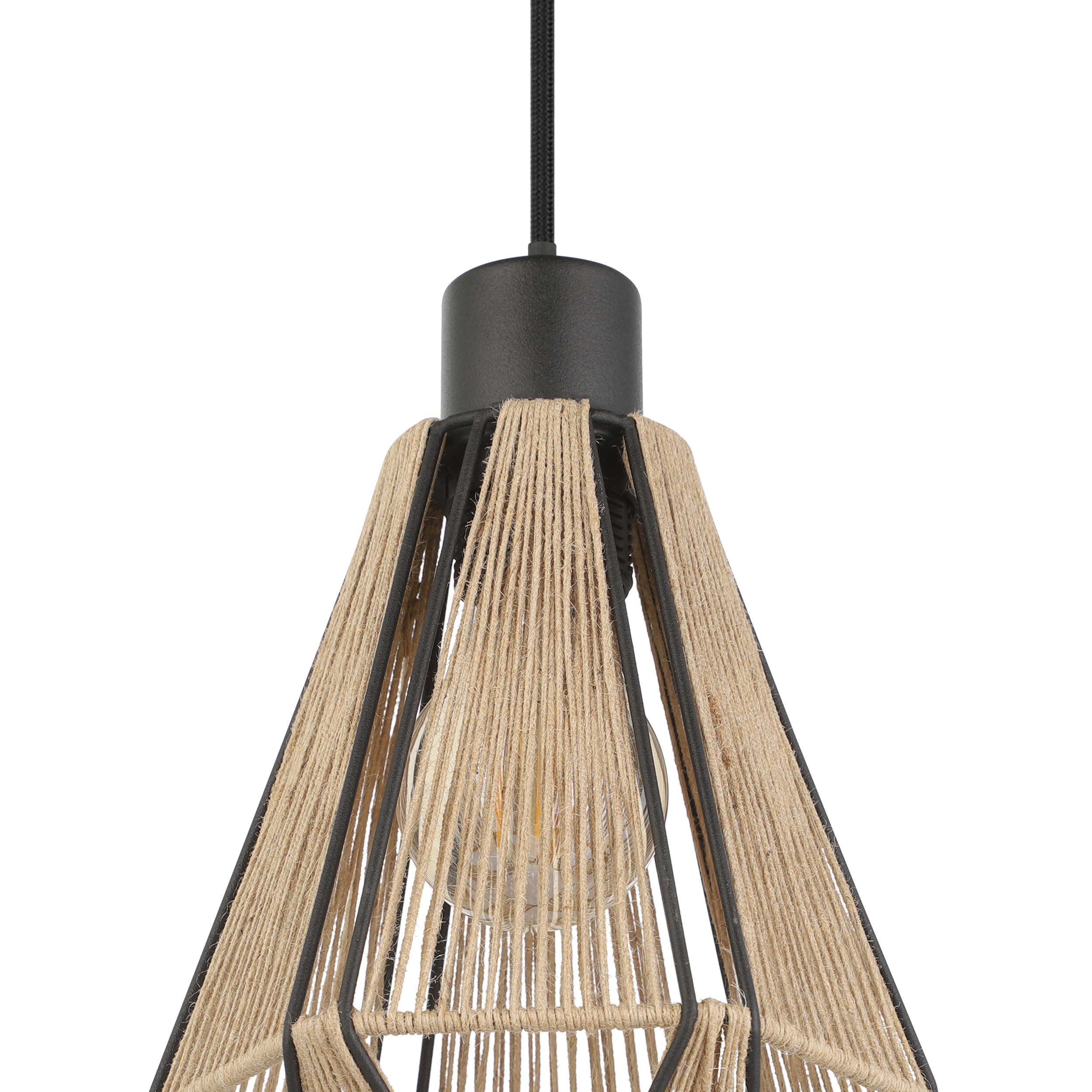 Pendul ADWICKLE Black & Brown 1xE27 Eglo