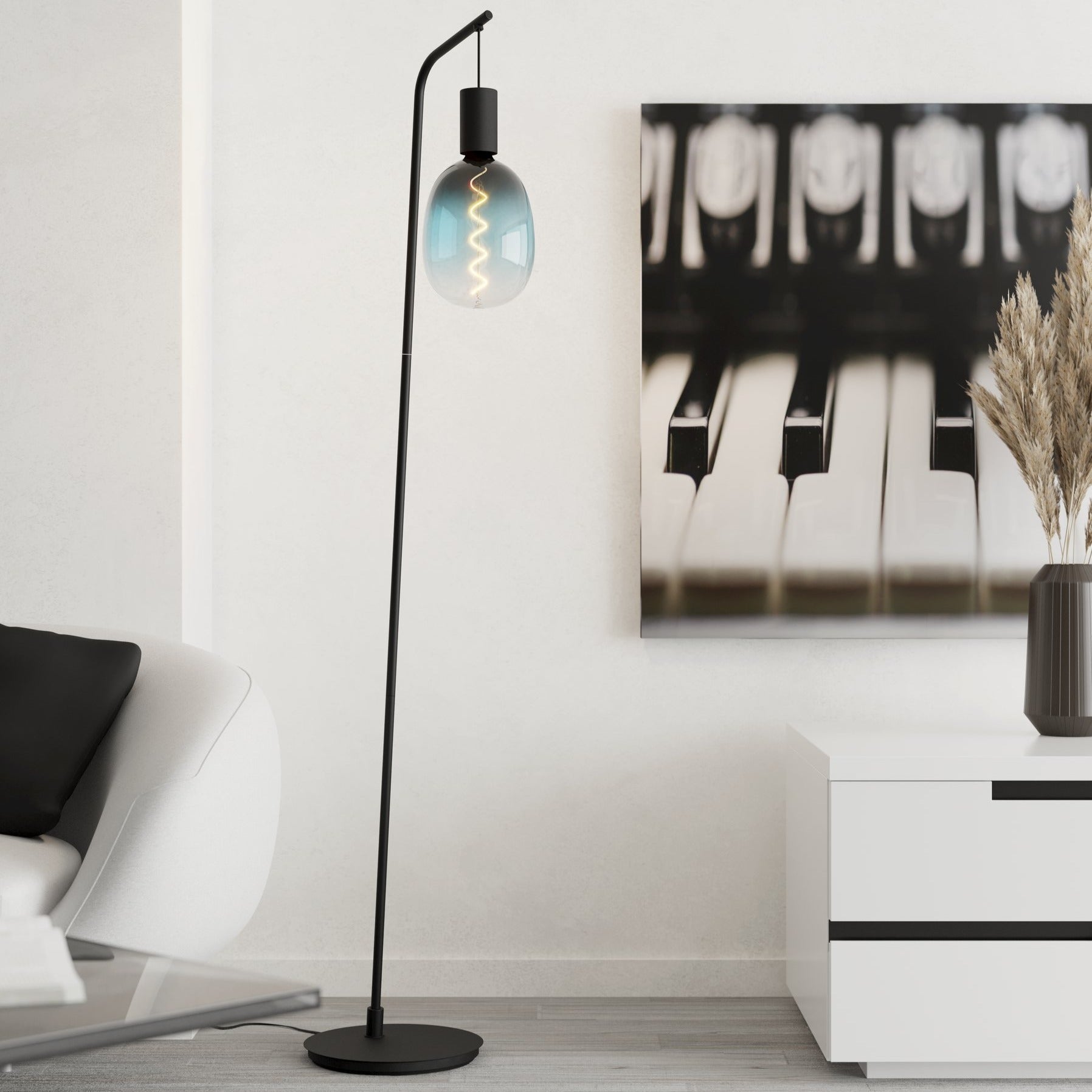 Lampadar CRANLEY Black 170CM Eglo