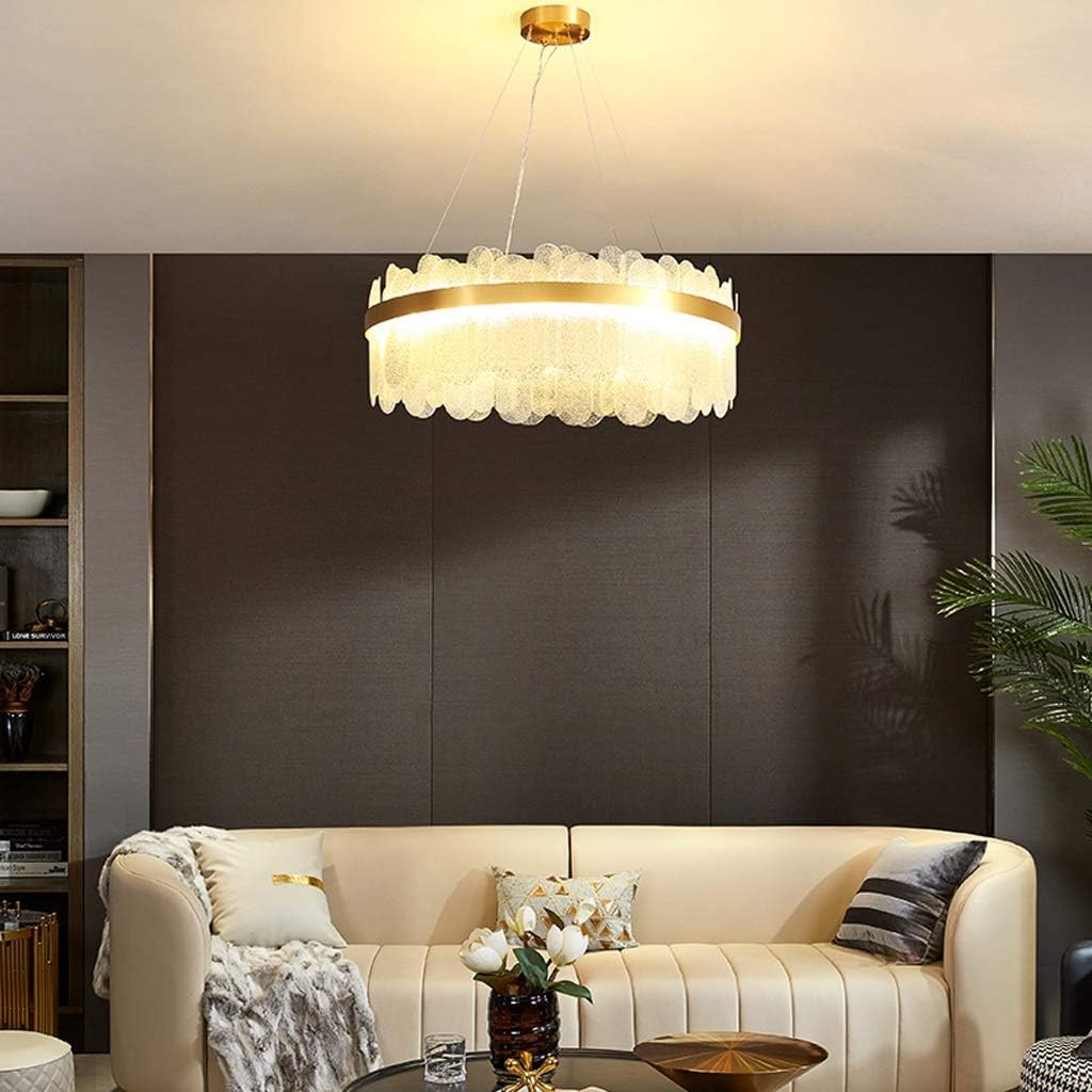 Lustra Led Suspendata Queen Gold Cristal Ceiling Light Fixtures