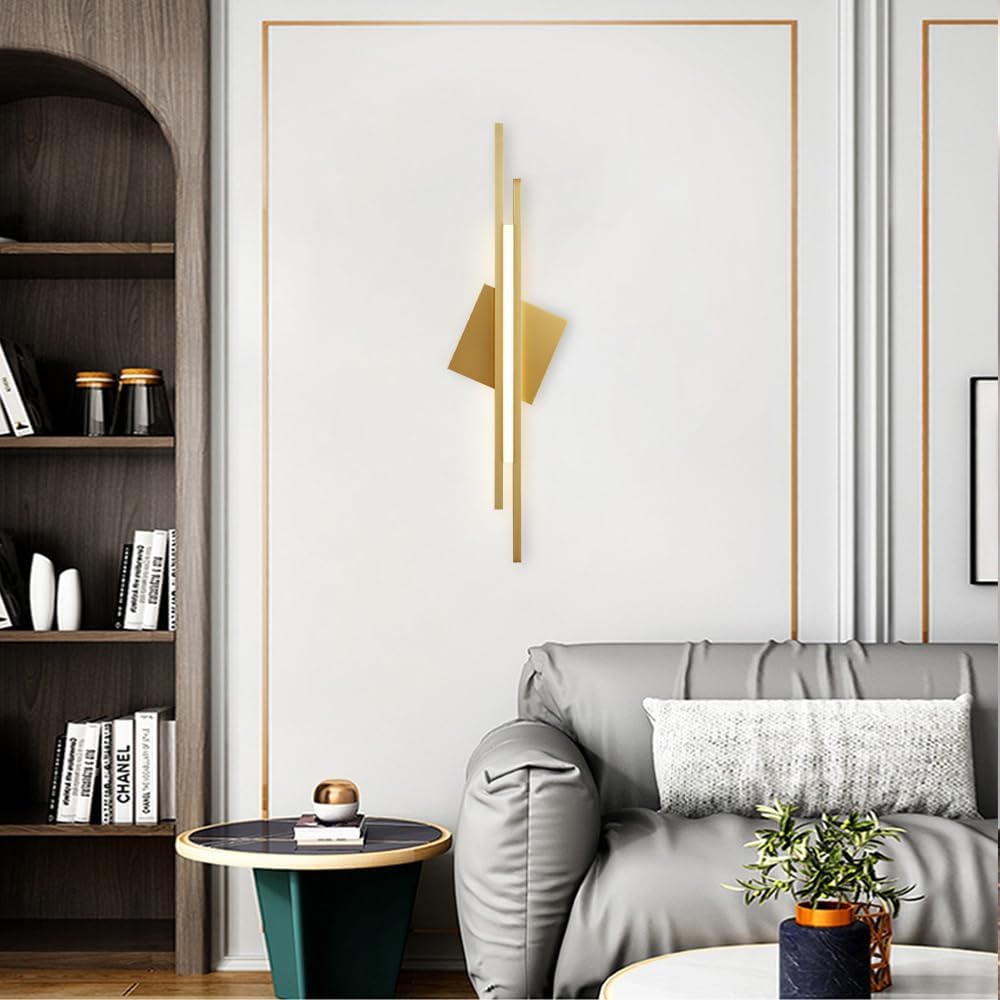 Aplica LED Hegy Gold cu 3 Tipuri de Lumina