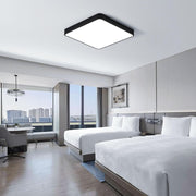 Plafoniera LED 40W ULTRA-THIN BLACK Patrata Echivalent 400W