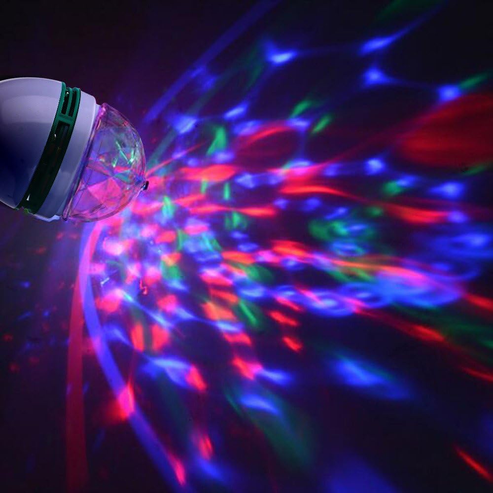 Bec LED E27 3W RGB Prisma Multicolor Autorotativ