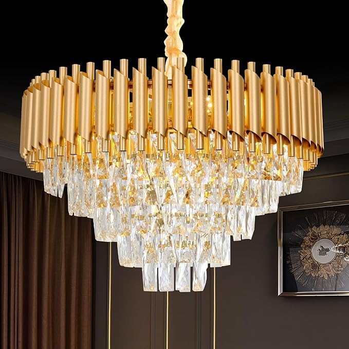 Candelabru Cristal Golden Panther 500mm