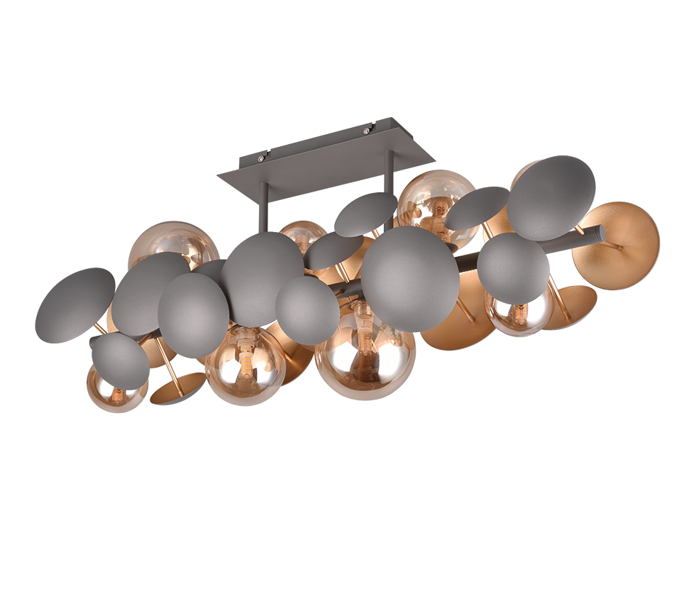 Lustra Premium Bubble Gold & Grey 8xG9