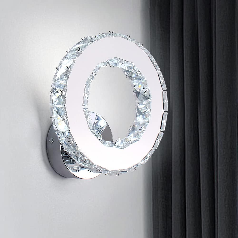 Aplica LED 16W Cristal Ring Chrome