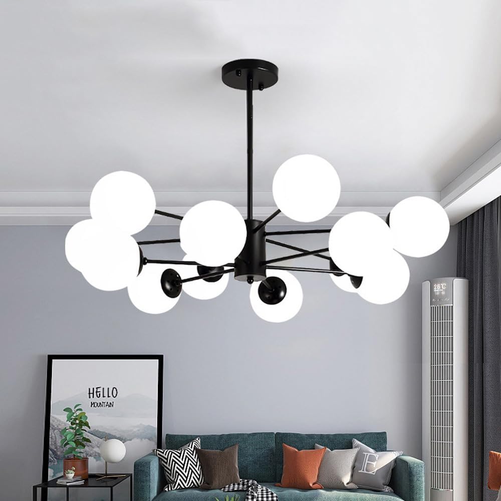 Lustra Abajur MAT BLACK 12XE27 DX103/6+6