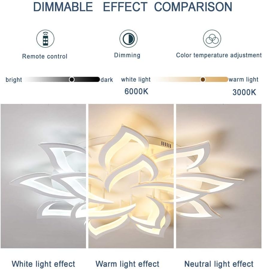 Lustra LED NARCISSE GIGANT Telecomanda Echivalent 1200W