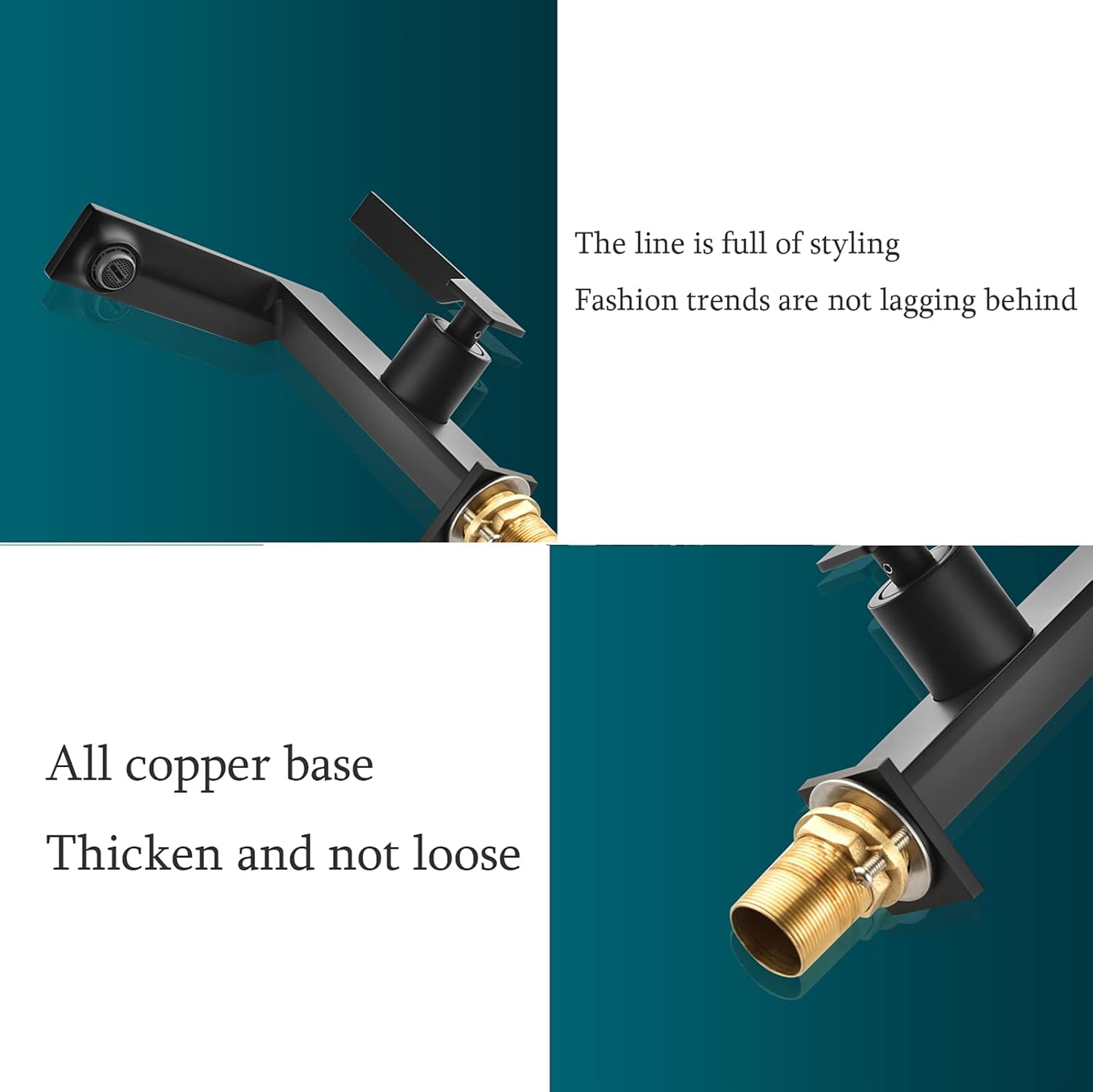 Baterie Lavoar Medie Modern Line Negru MAT SMK027