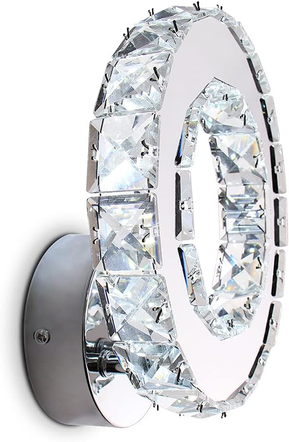 Aplica LED 16W Cristal Ring Chrome