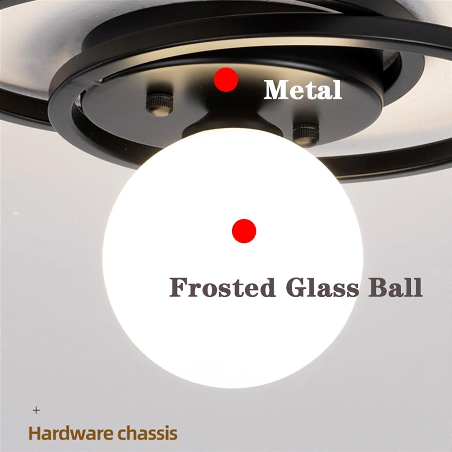 Lustra FIERA Black Abajur Mat 1xE27