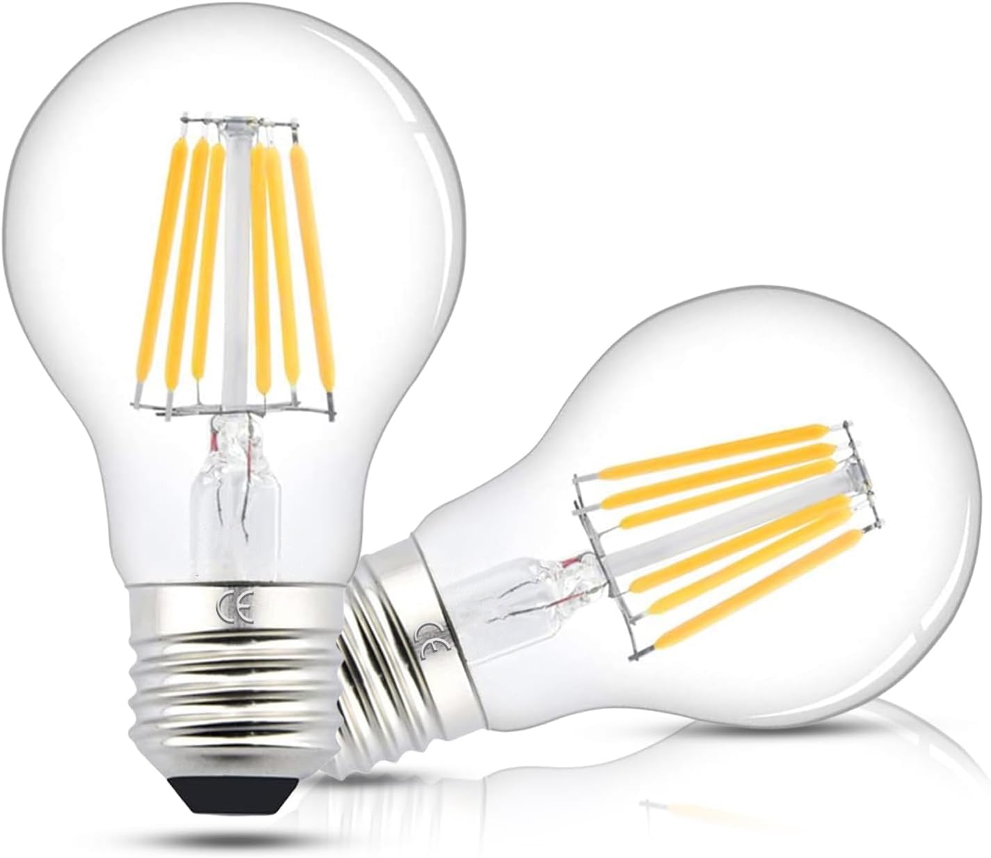 Bec LED E27 A60 10W, 1200lm Filament Transparent