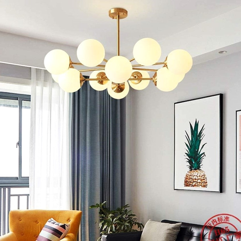 Lustra Abajur MAT GOLD 12XE27 DX103/6+6